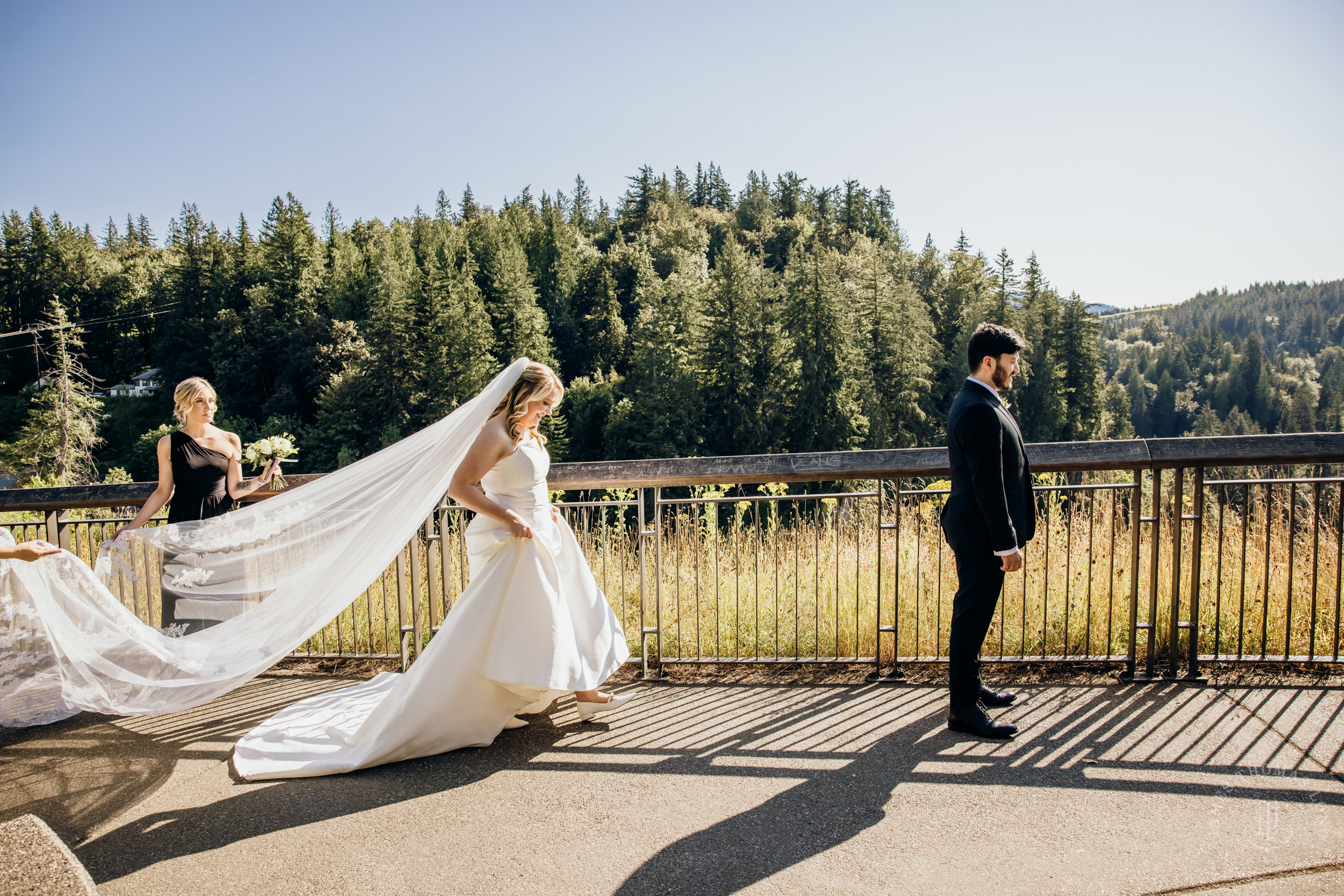 Salish Lodge & Spa Snoqualmie intimate wedding by Snoqualmie wedding photographer James Thomas Long Photography