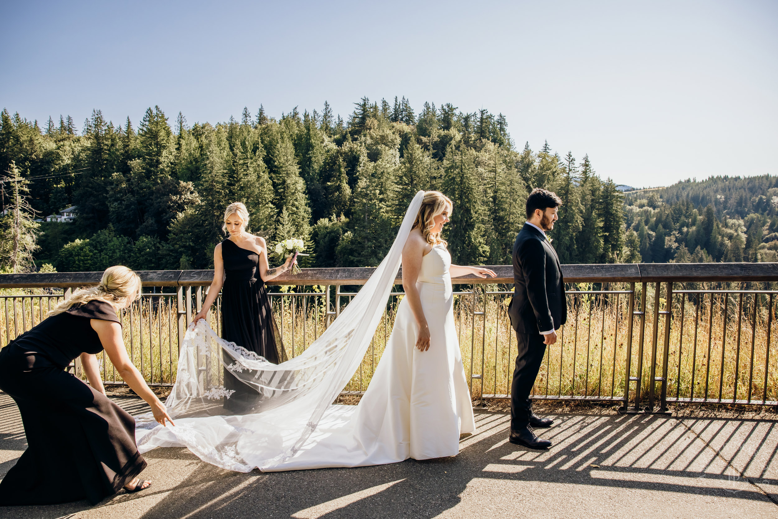 Salish Lodge & Spa Snoqualmie intimate wedding by Snoqualmie wedding photographer James Thomas Long Photography