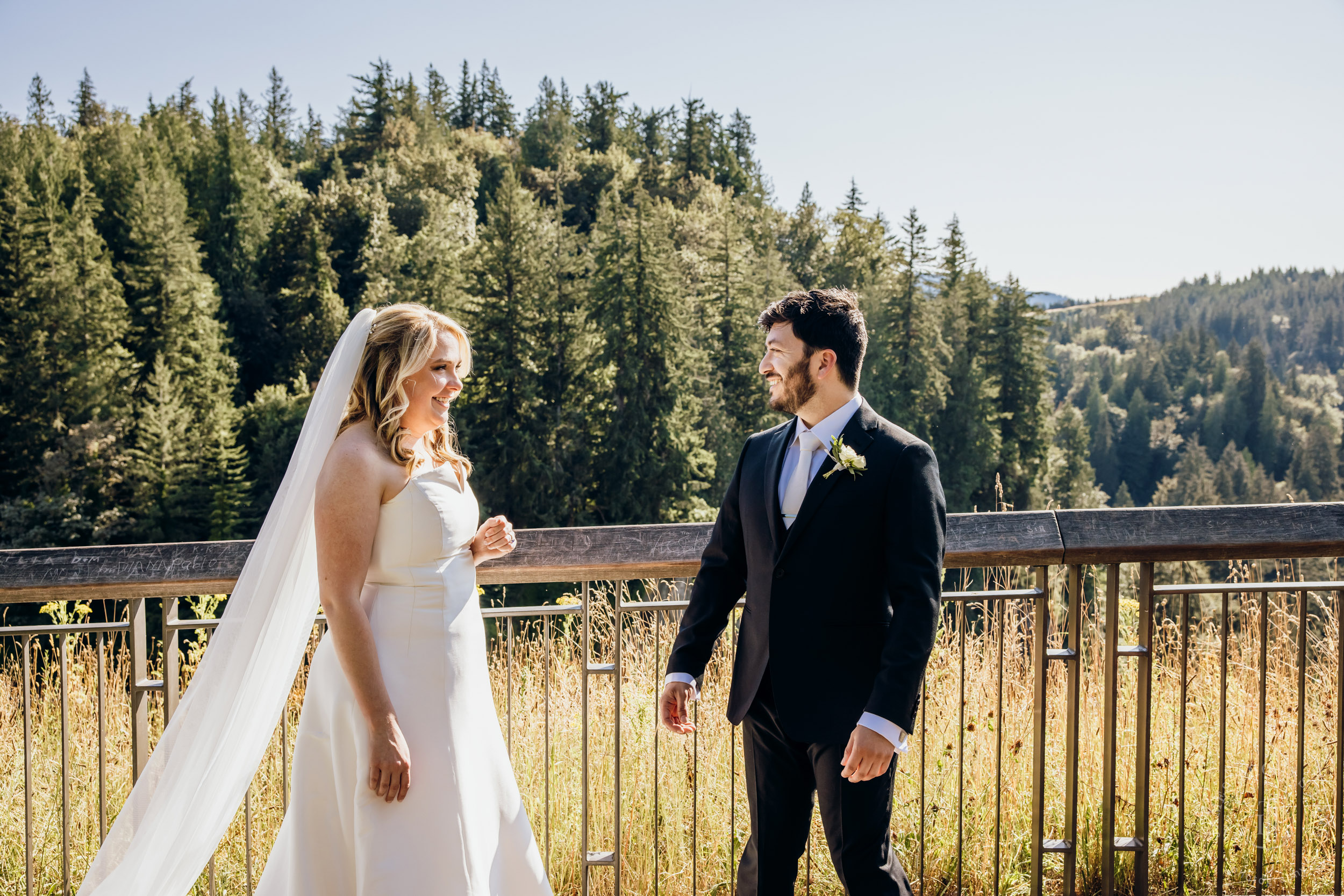 Salish Lodge & Spa Snoqualmie intimate wedding by Snoqualmie wedding photographer James Thomas Long Photography