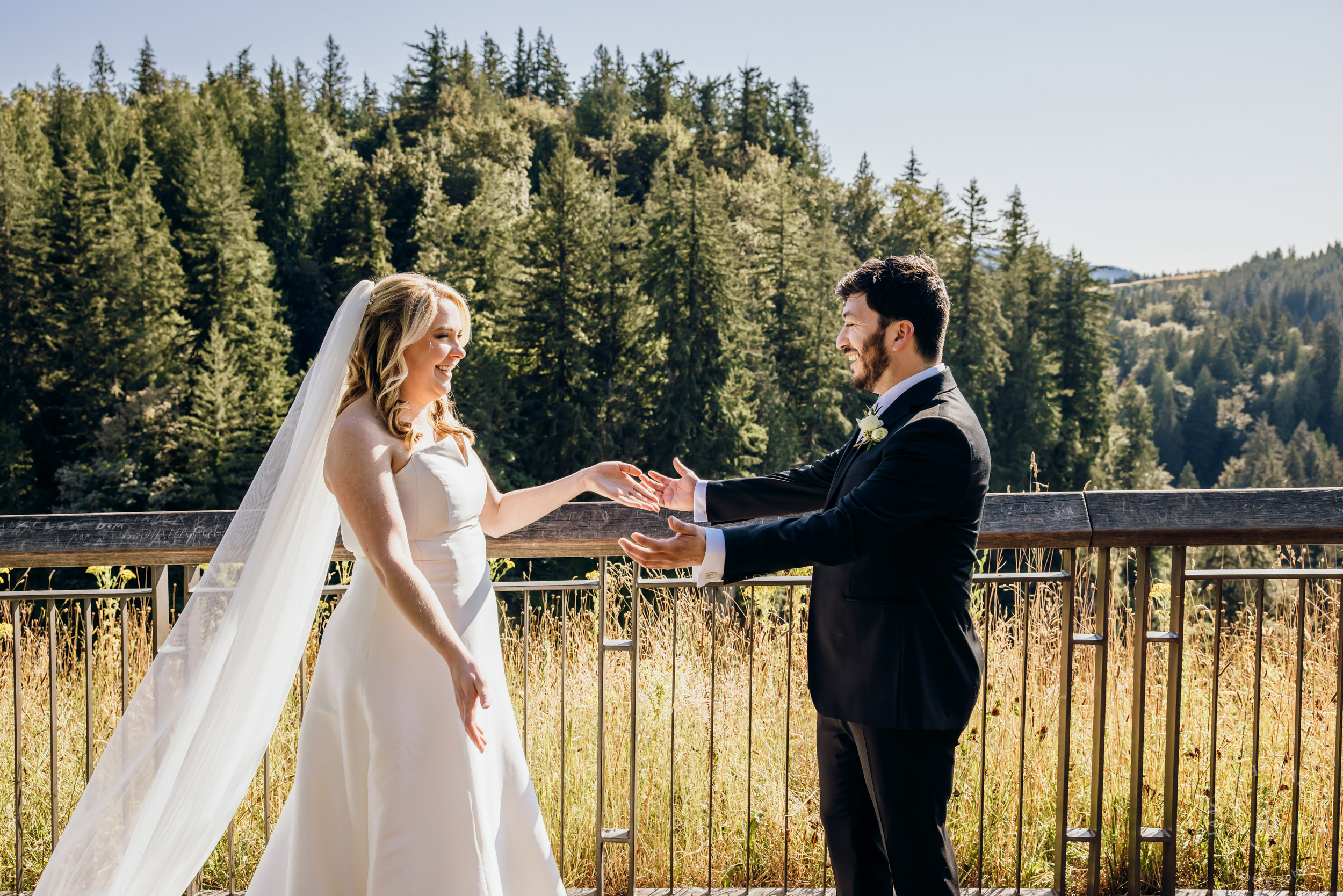 Salish Lodge & Spa Snoqualmie intimate wedding by Snoqualmie wedding photographer James Thomas Long Photography