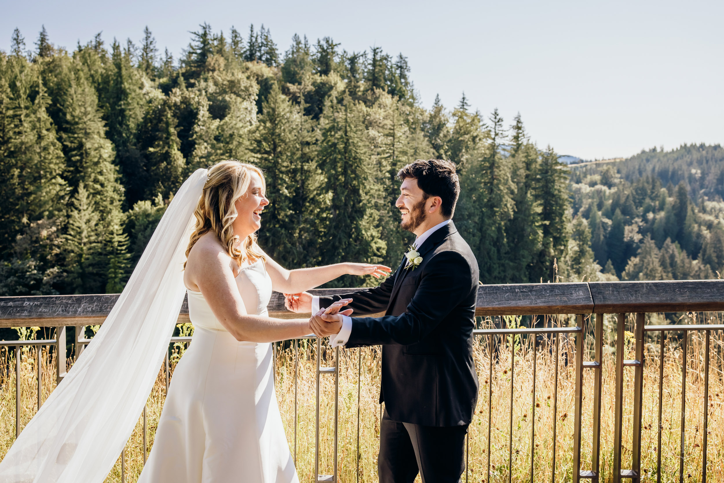 Salish Lodge & Spa Snoqualmie intimate wedding by Snoqualmie wedding photographer James Thomas Long Photography