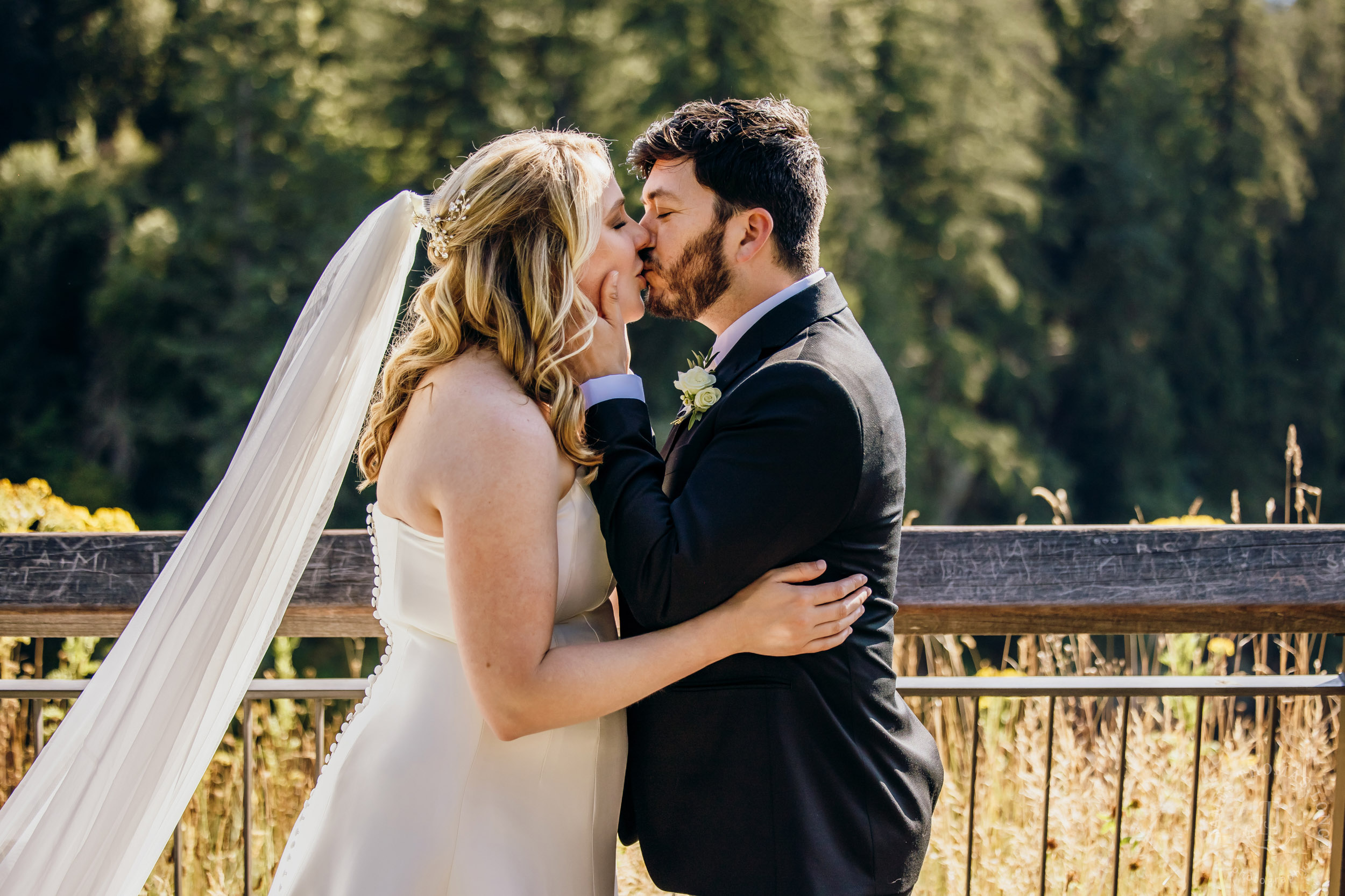 Salish Lodge & Spa Snoqualmie intimate wedding by Snoqualmie wedding photographer James Thomas Long Photography