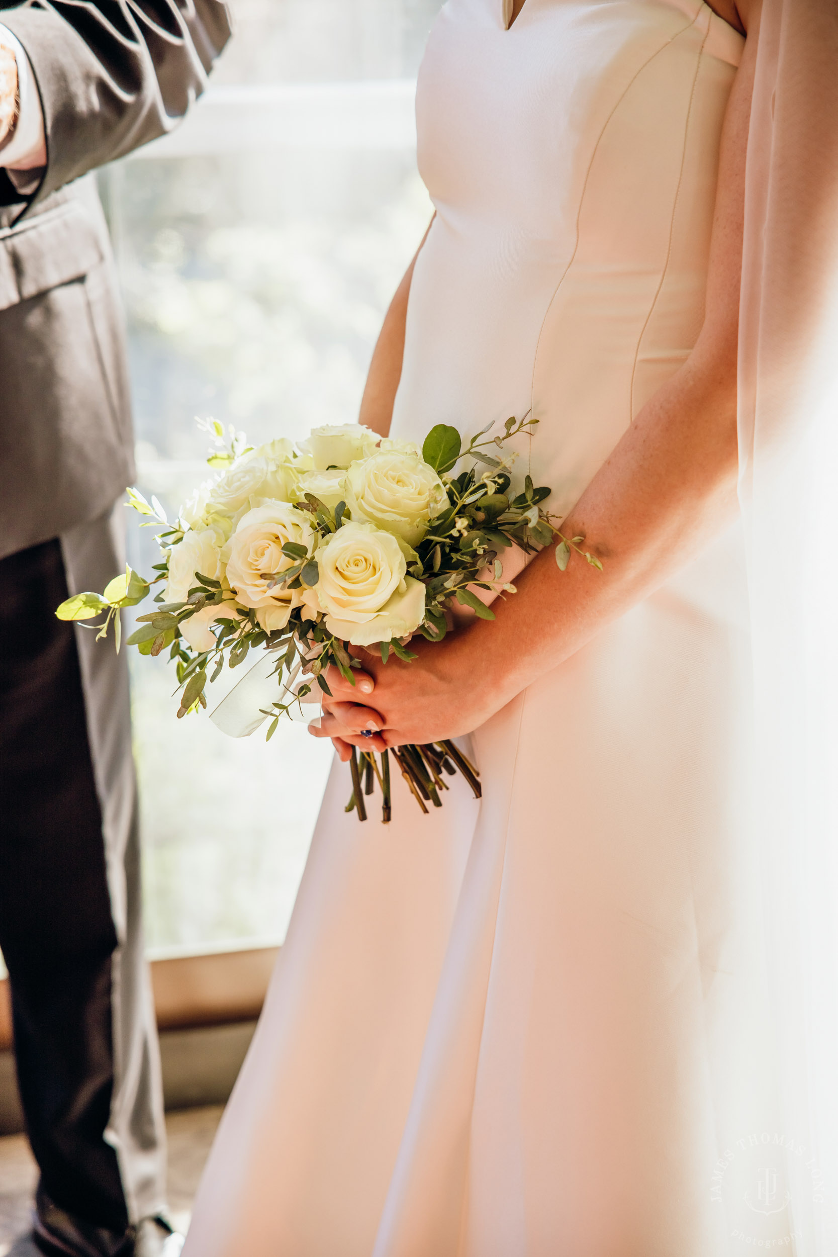 Salish Lodge & Spa Snoqualmie intimate wedding by Snoqualmie wedding photographer James Thomas Long Photography