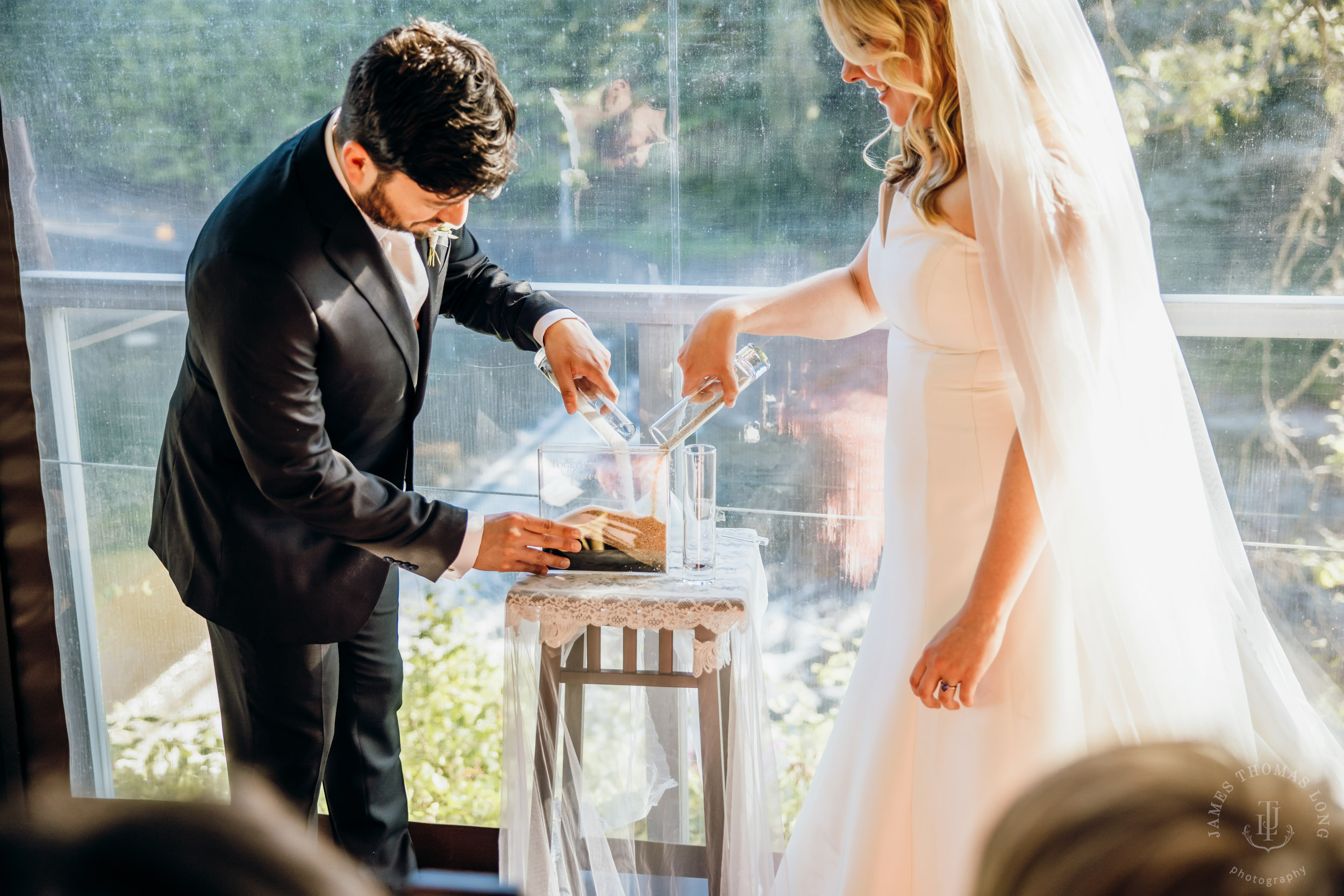 Salish Lodge & Spa Snoqualmie intimate wedding by Snoqualmie wedding photographer James Thomas Long Photography