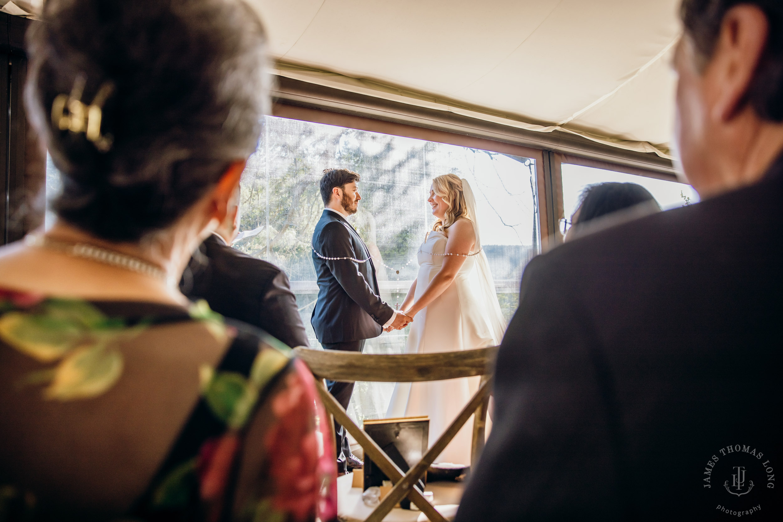 Salish Lodge & Spa Snoqualmie intimate wedding by Snoqualmie wedding photographer James Thomas Long Photography