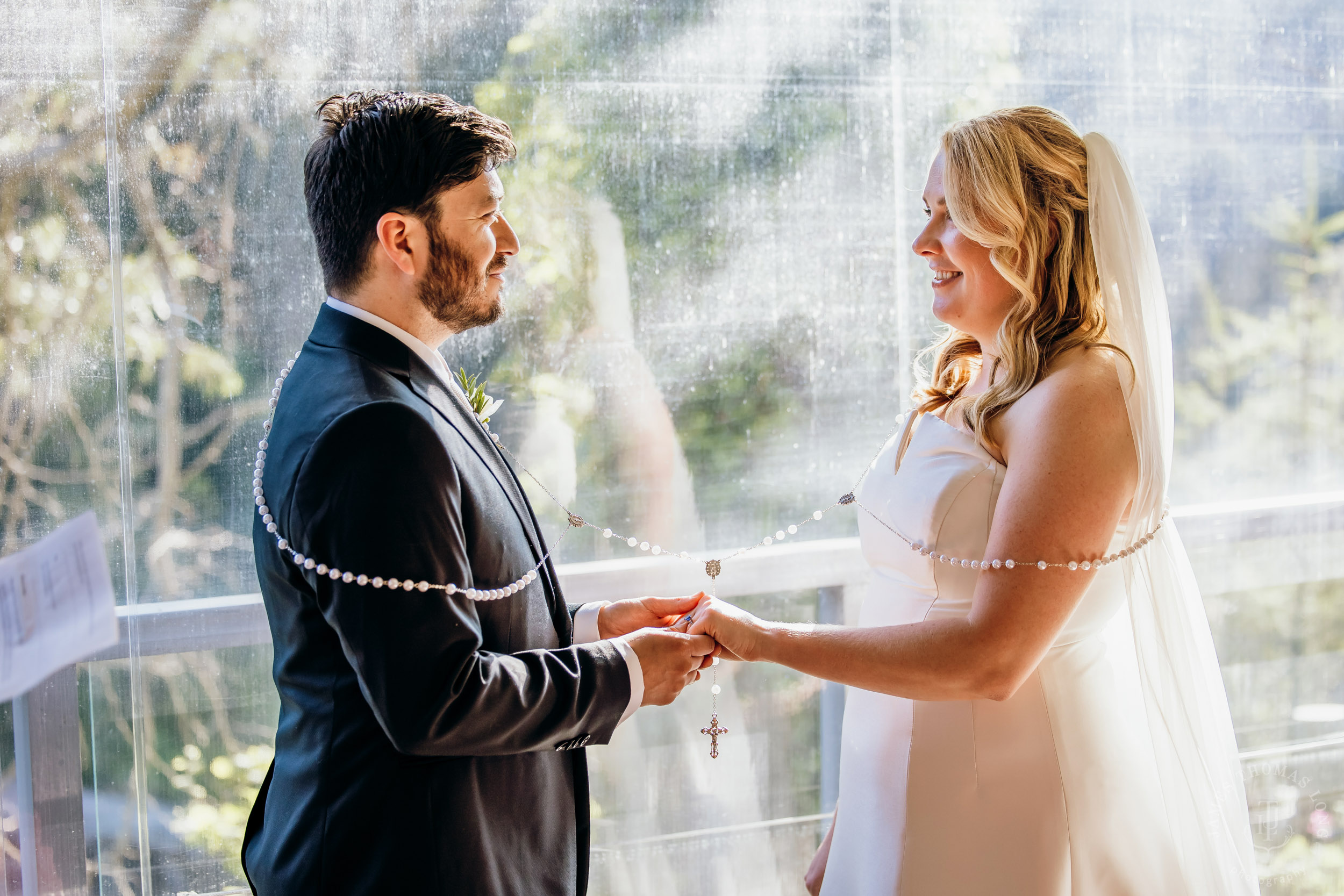 Salish Lodge & Spa Snoqualmie intimate wedding by Snoqualmie wedding photographer James Thomas Long Photography