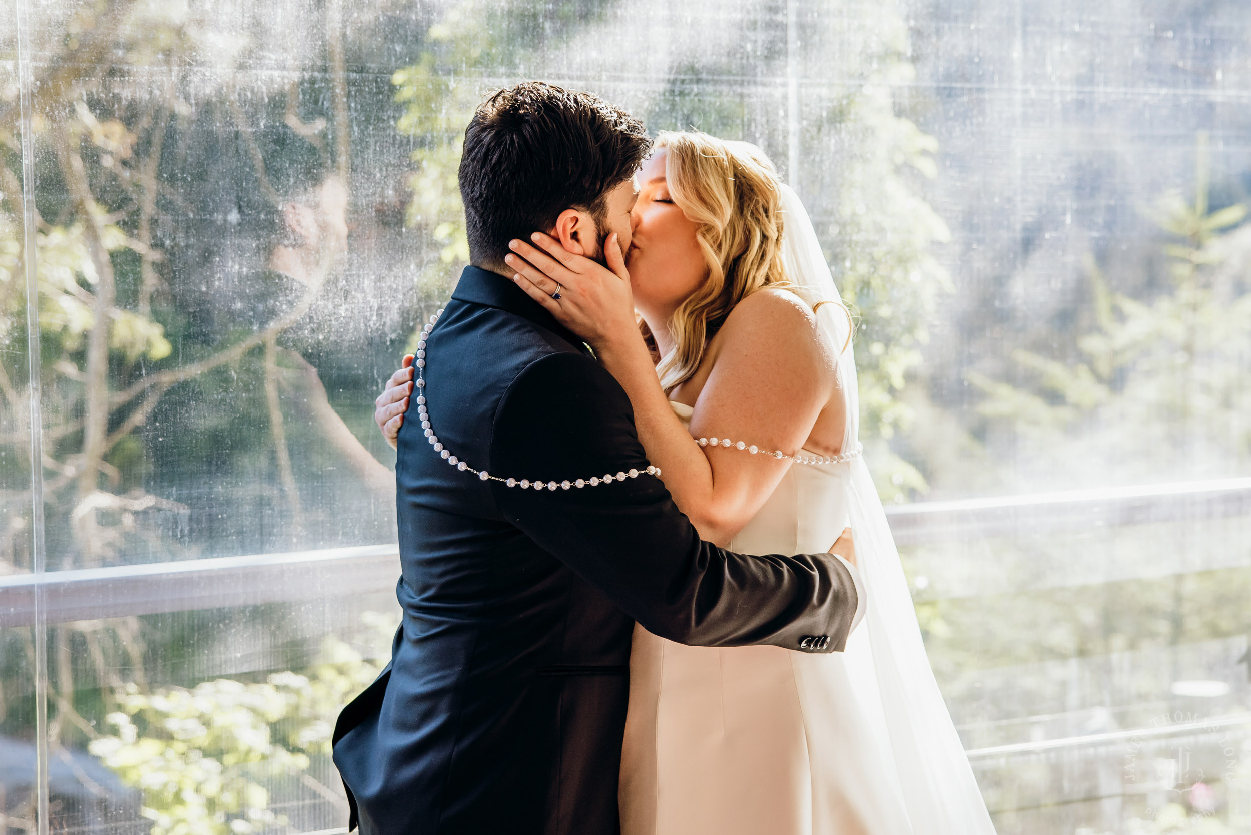 Salish Lodge & Spa Snoqualmie intimate wedding by Snoqualmie wedding photographer James Thomas Long Photography