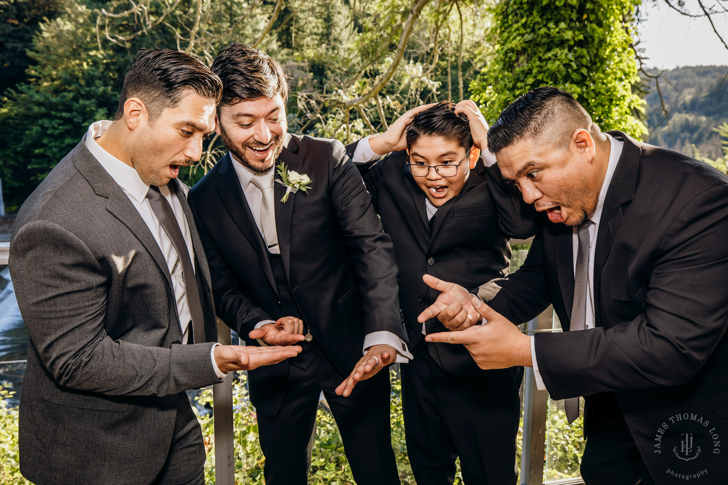 Salish Lodge & Spa Snoqualmie intimate wedding by Snoqualmie wedding photographer James Thomas Long Photography