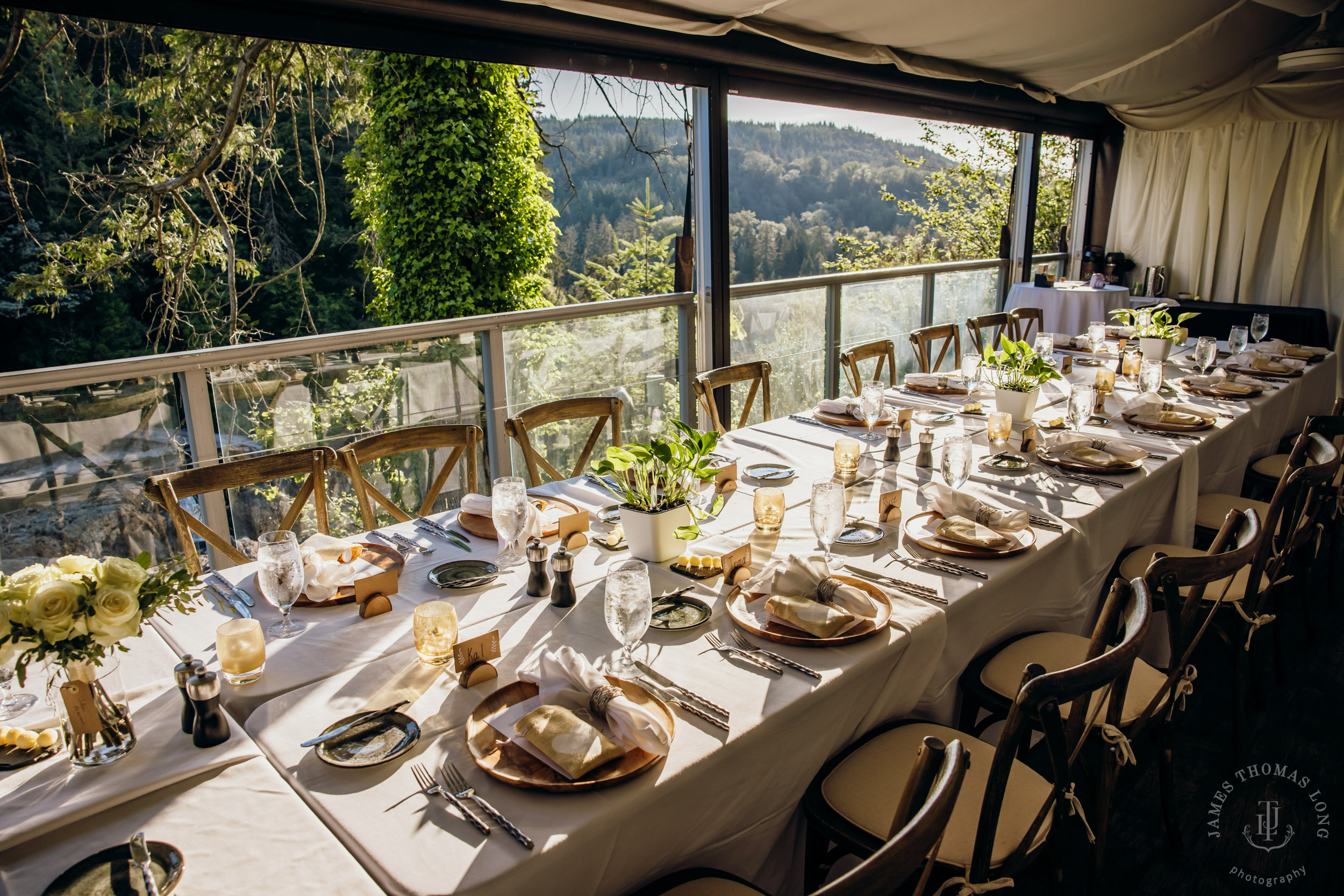 Salish Lodge & Spa Snoqualmie intimate wedding by Snoqualmie wedding photographer James Thomas Long Photography