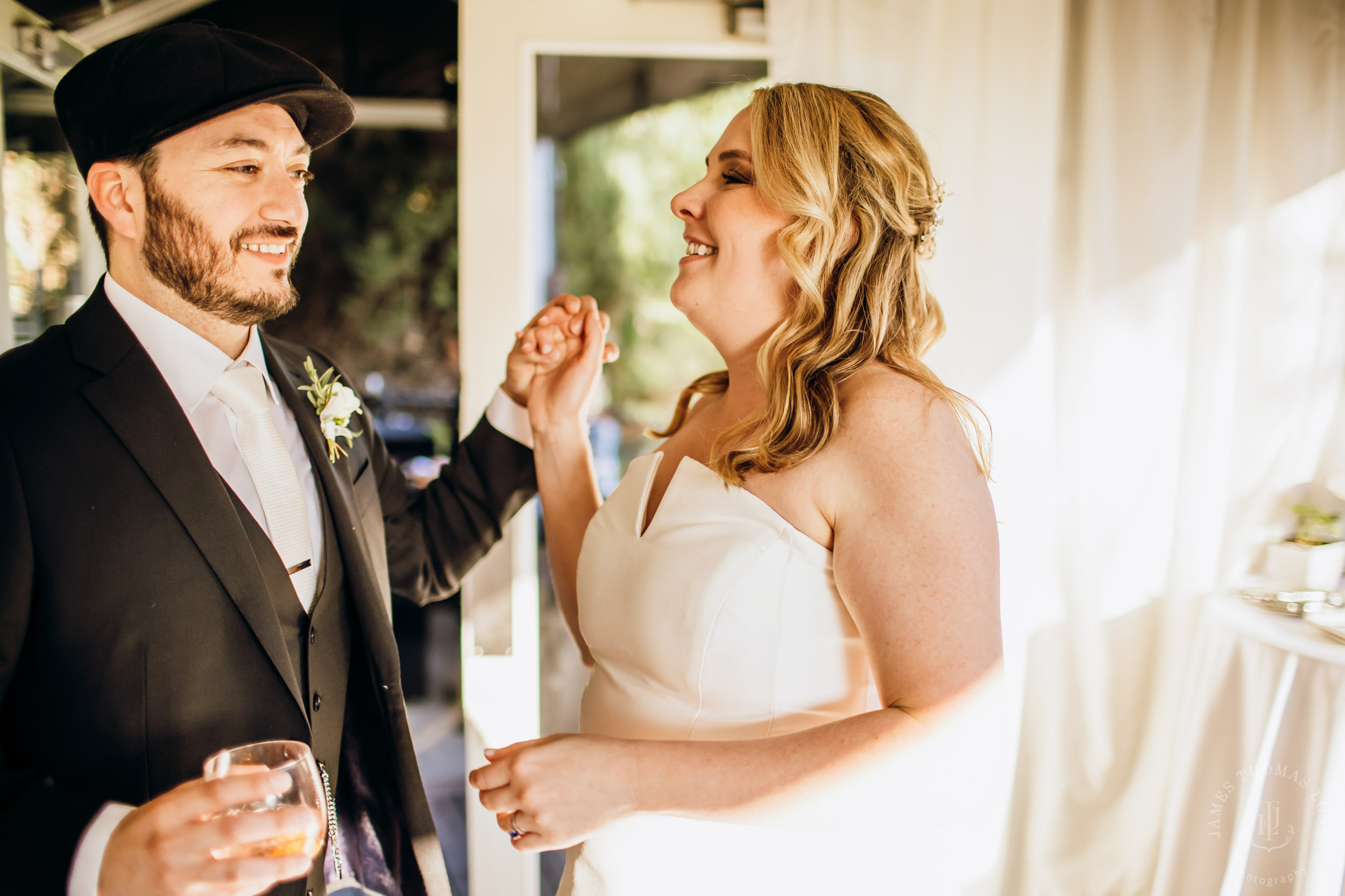 Salish Lodge & Spa Snoqualmie intimate wedding by Snoqualmie wedding photographer James Thomas Long Photography