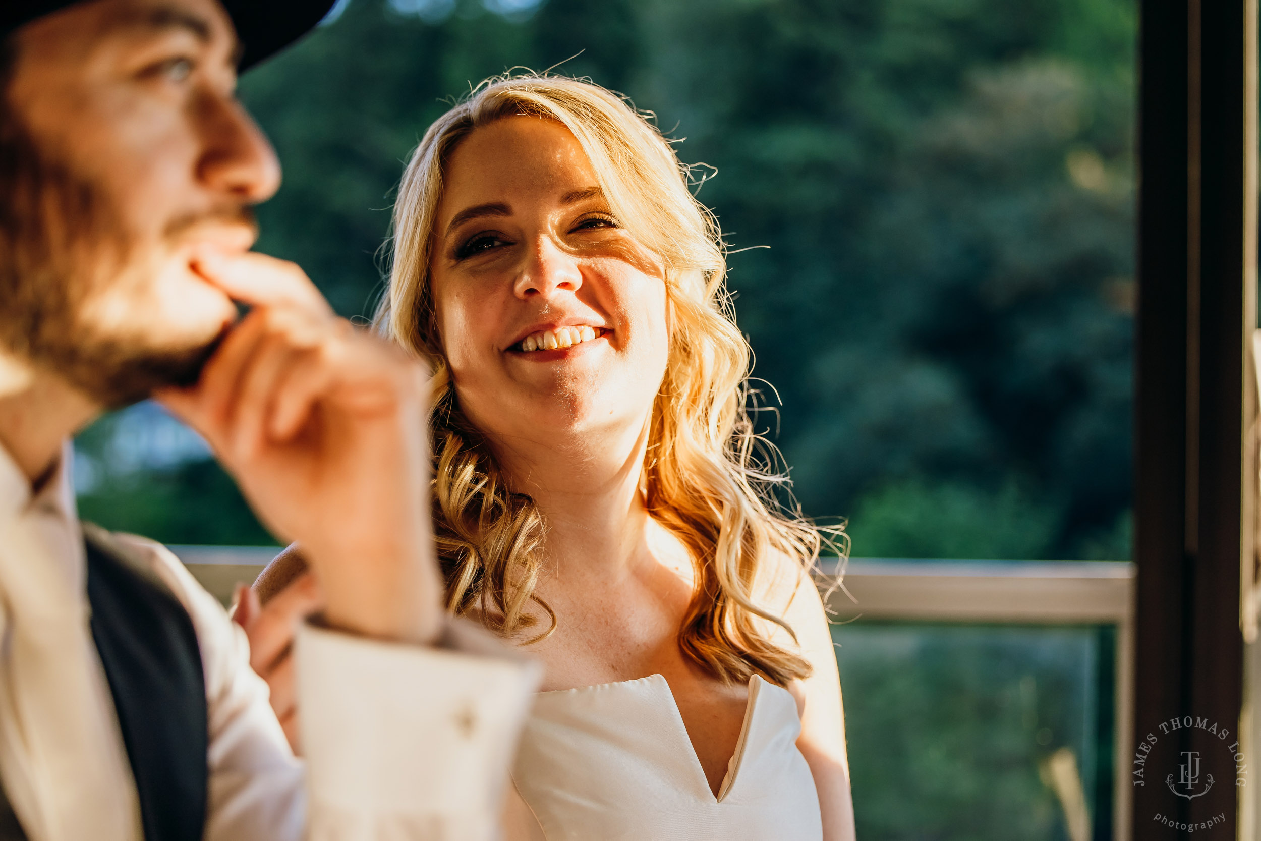 Salish Lodge & Spa Snoqualmie intimate wedding by Snoqualmie wedding photographer James Thomas Long Photography