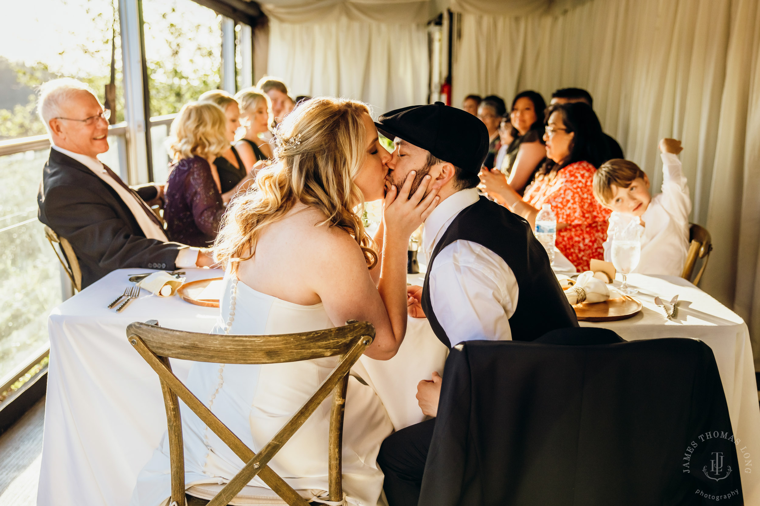 Salish Lodge & Spa Snoqualmie intimate wedding by Snoqualmie wedding photographer James Thomas Long Photography