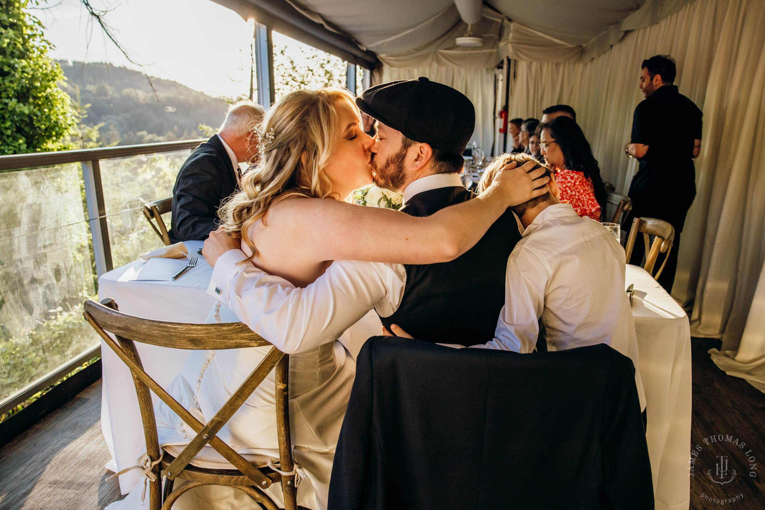 Salish Lodge & Spa Snoqualmie intimate wedding by Snoqualmie wedding photographer James Thomas Long Photography