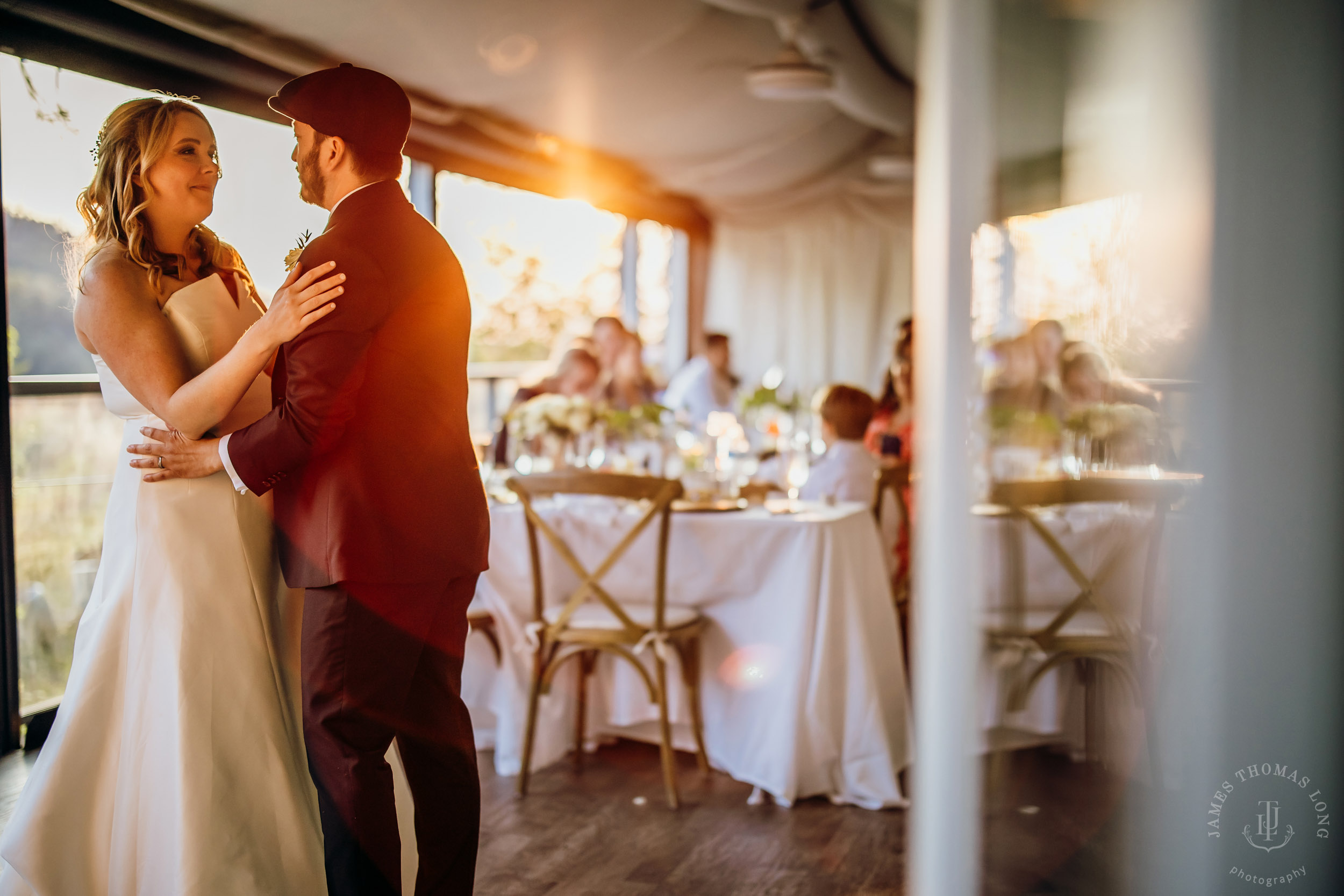 Salish Lodge & Spa Snoqualmie intimate wedding by Snoqualmie wedding photographer James Thomas Long Photography