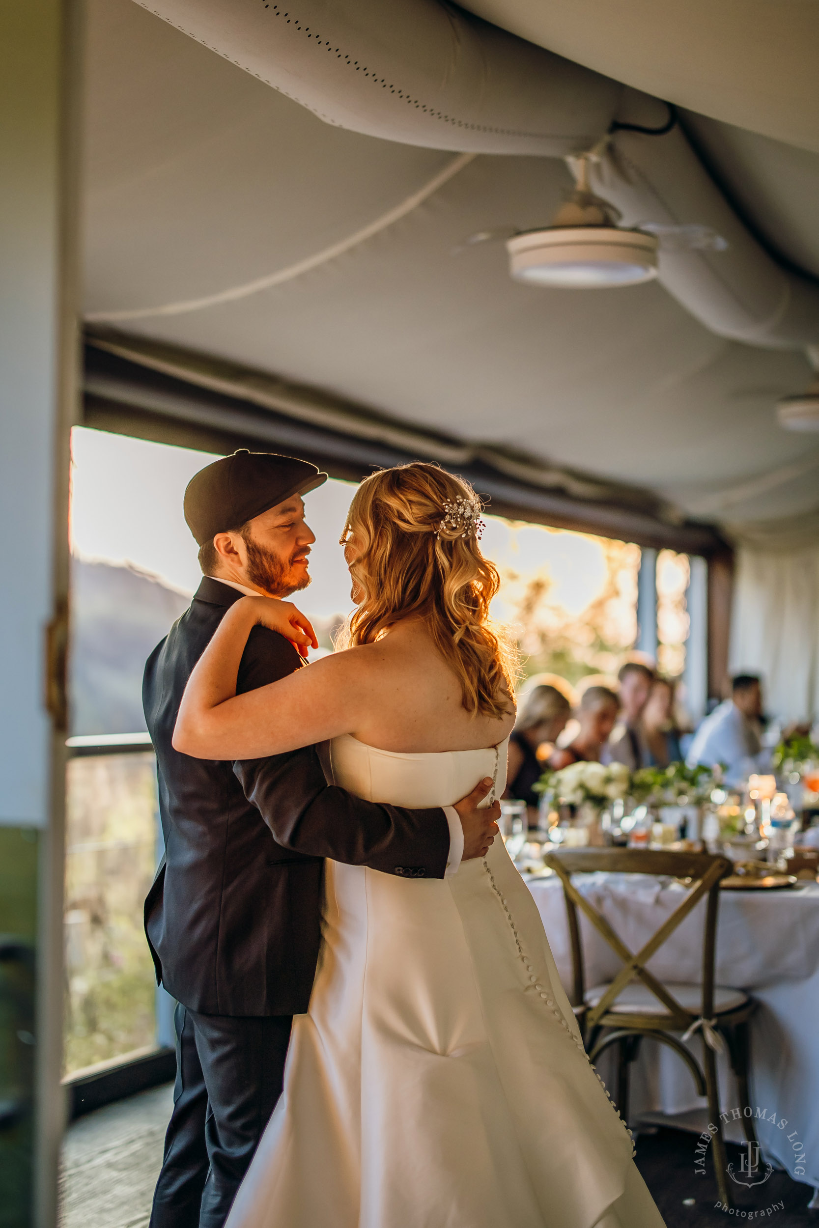 Salish Lodge & Spa Snoqualmie intimate wedding by Snoqualmie wedding photographer James Thomas Long Photography