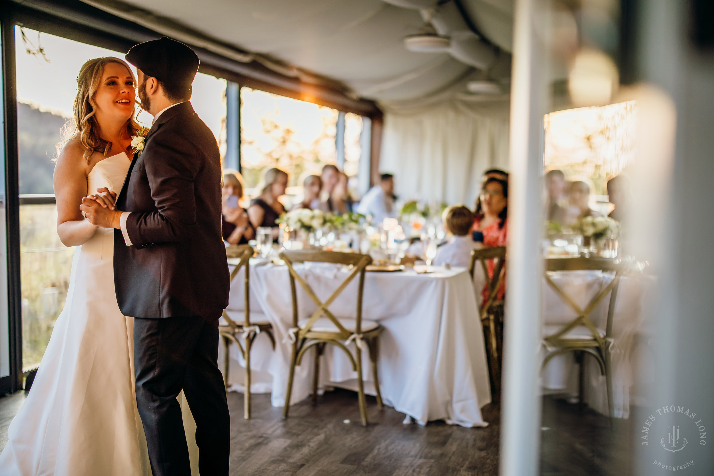 Salish Lodge & Spa Snoqualmie intimate wedding by Snoqualmie wedding photographer James Thomas Long Photography