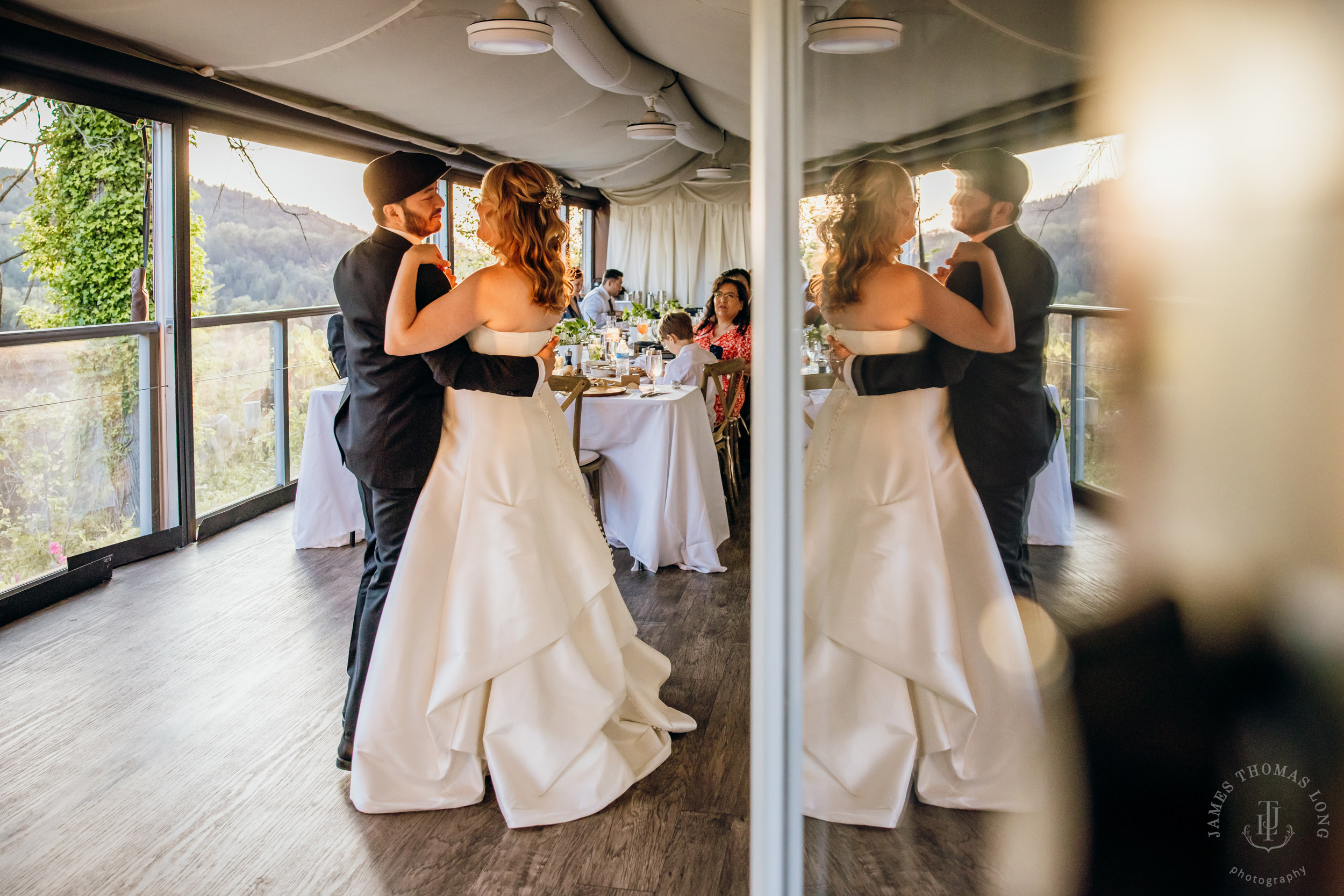 Salish Lodge & Spa Snoqualmie intimate wedding by Snoqualmie wedding photographer James Thomas Long Photography