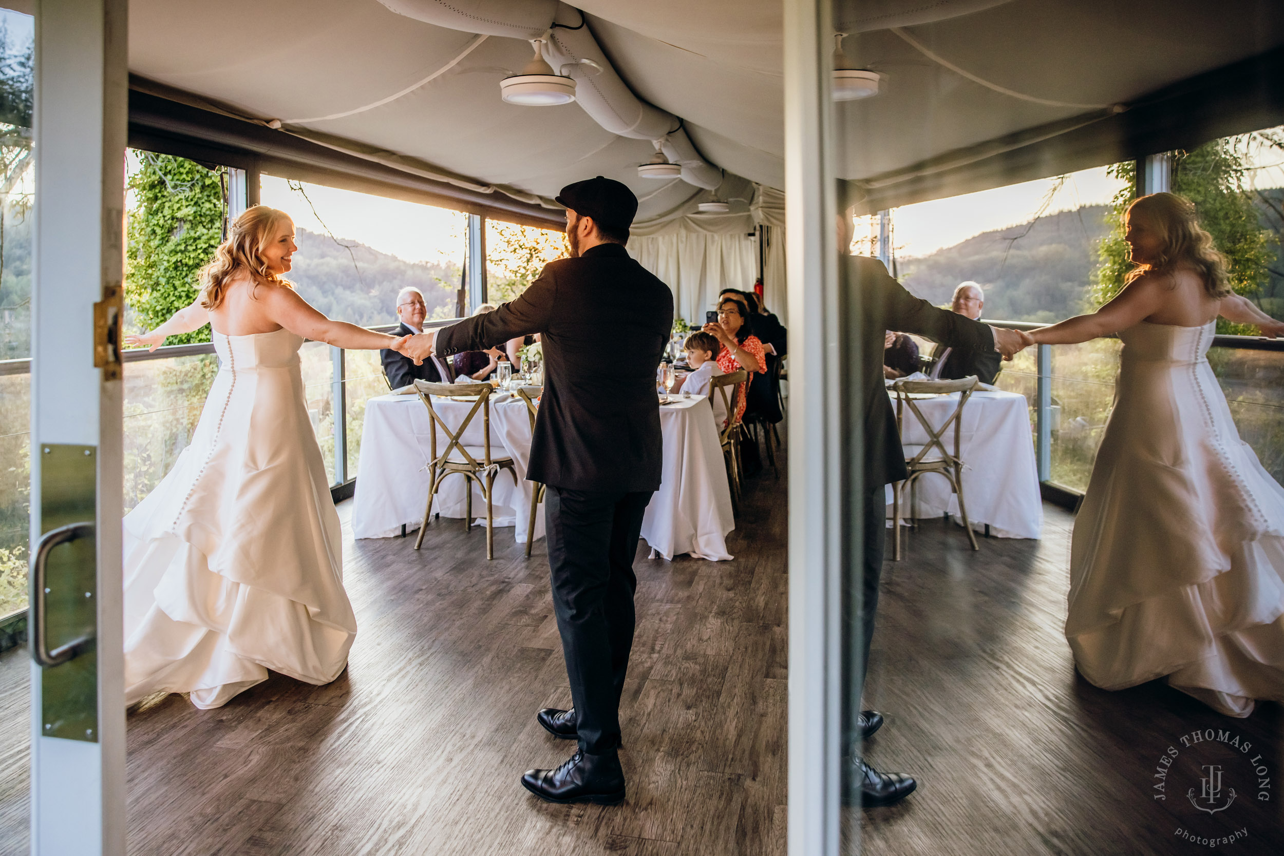 Salish Lodge & Spa Snoqualmie intimate wedding by Snoqualmie wedding photographer James Thomas Long Photography