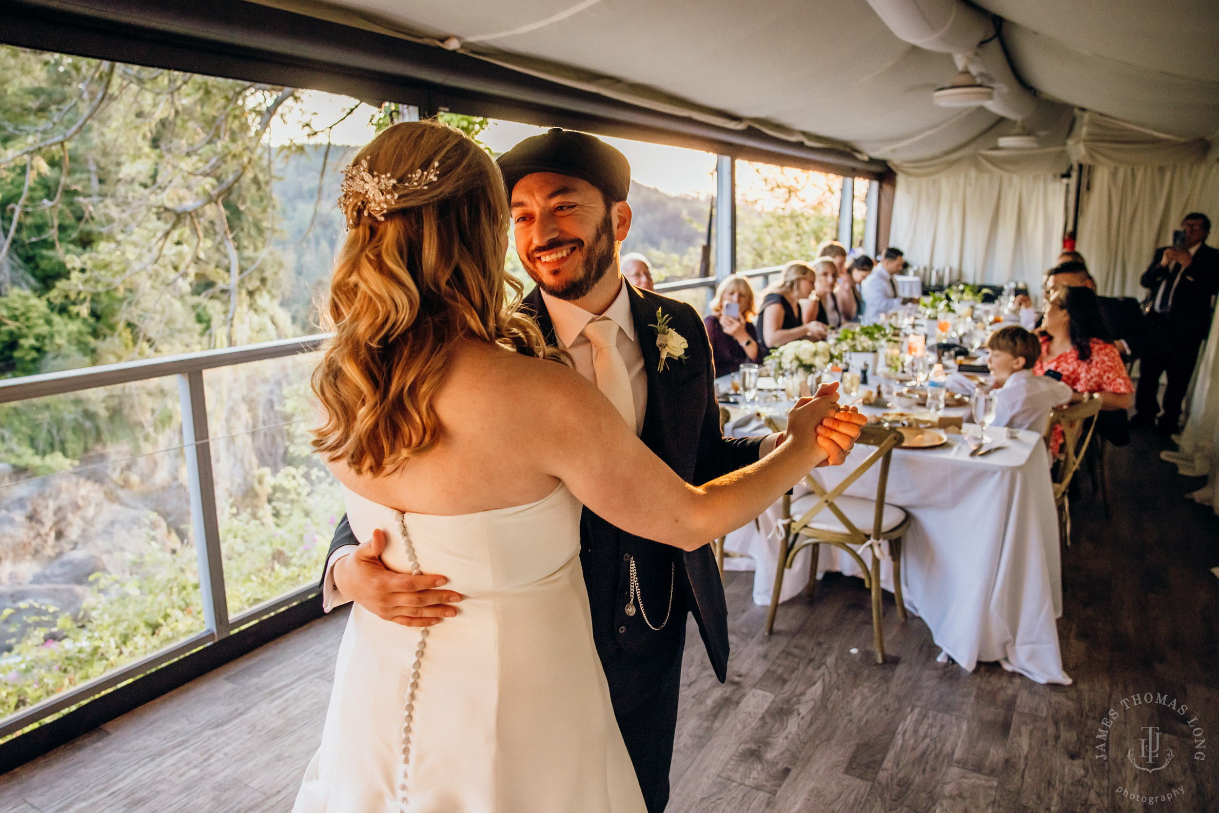 Salish Lodge & Spa Snoqualmie intimate wedding by Snoqualmie wedding photographer James Thomas Long Photography