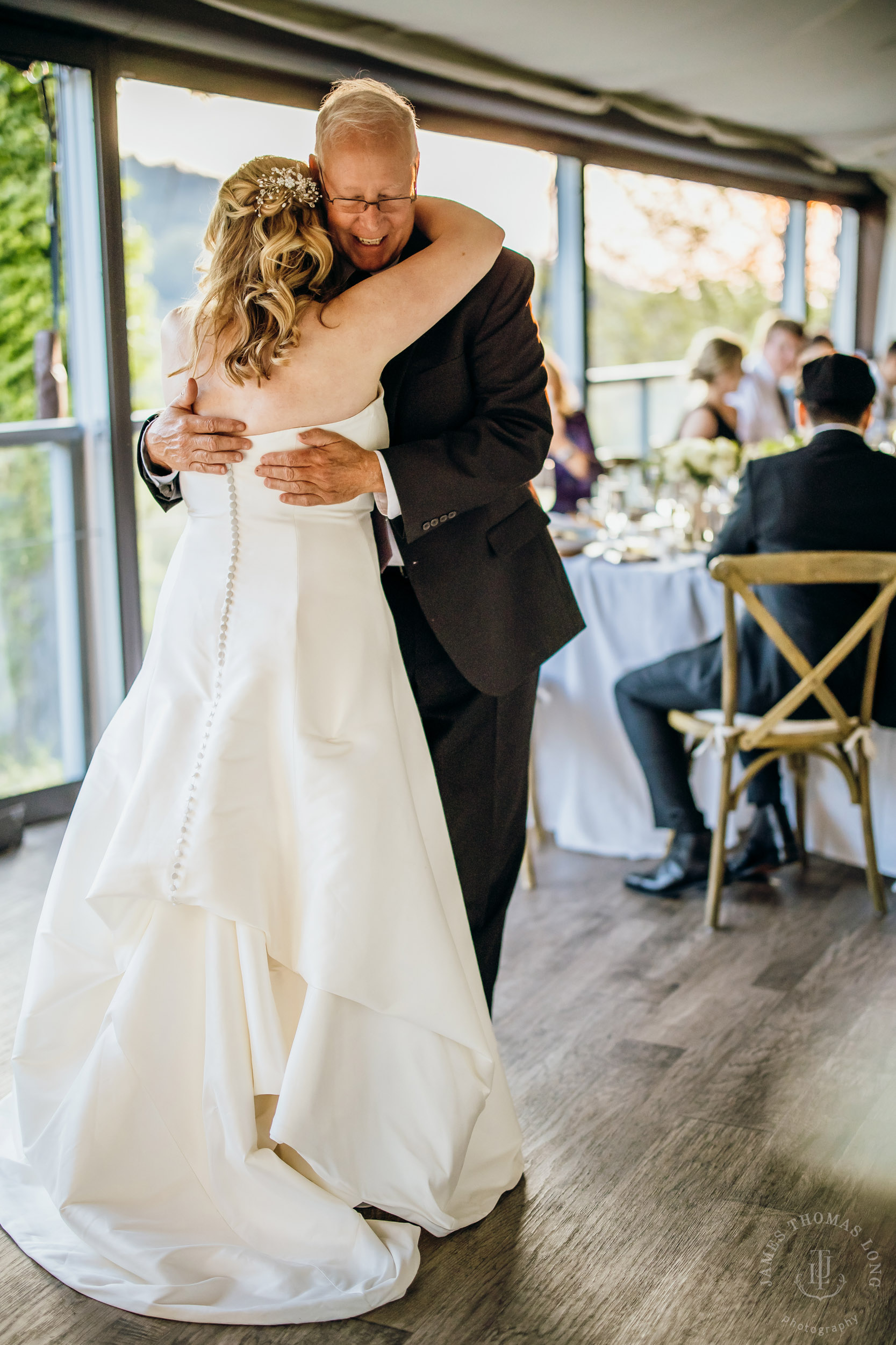 Salish Lodge & Spa Snoqualmie intimate wedding by Snoqualmie wedding photographer James Thomas Long Photography