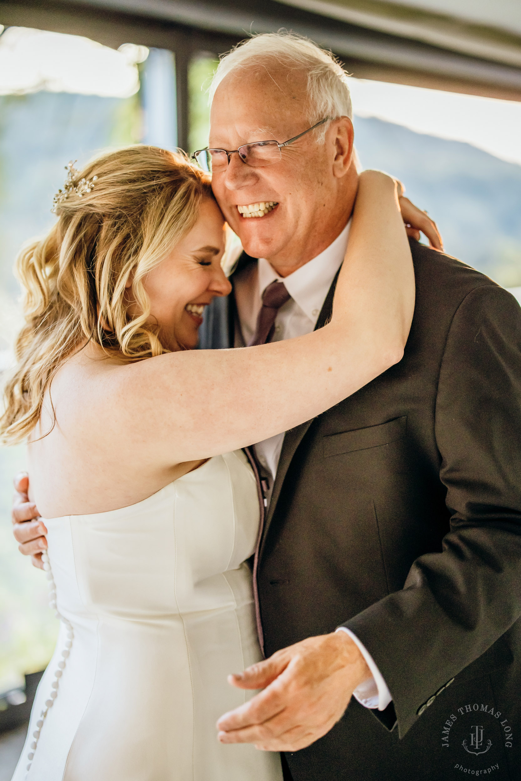 Salish Lodge & Spa Snoqualmie intimate wedding by Snoqualmie wedding photographer James Thomas Long Photography