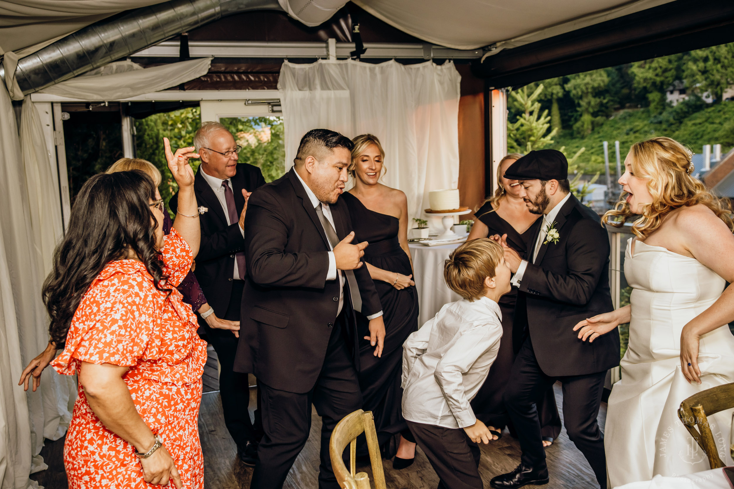 Salish Lodge & Spa Snoqualmie intimate wedding by Snoqualmie wedding photographer James Thomas Long Photography