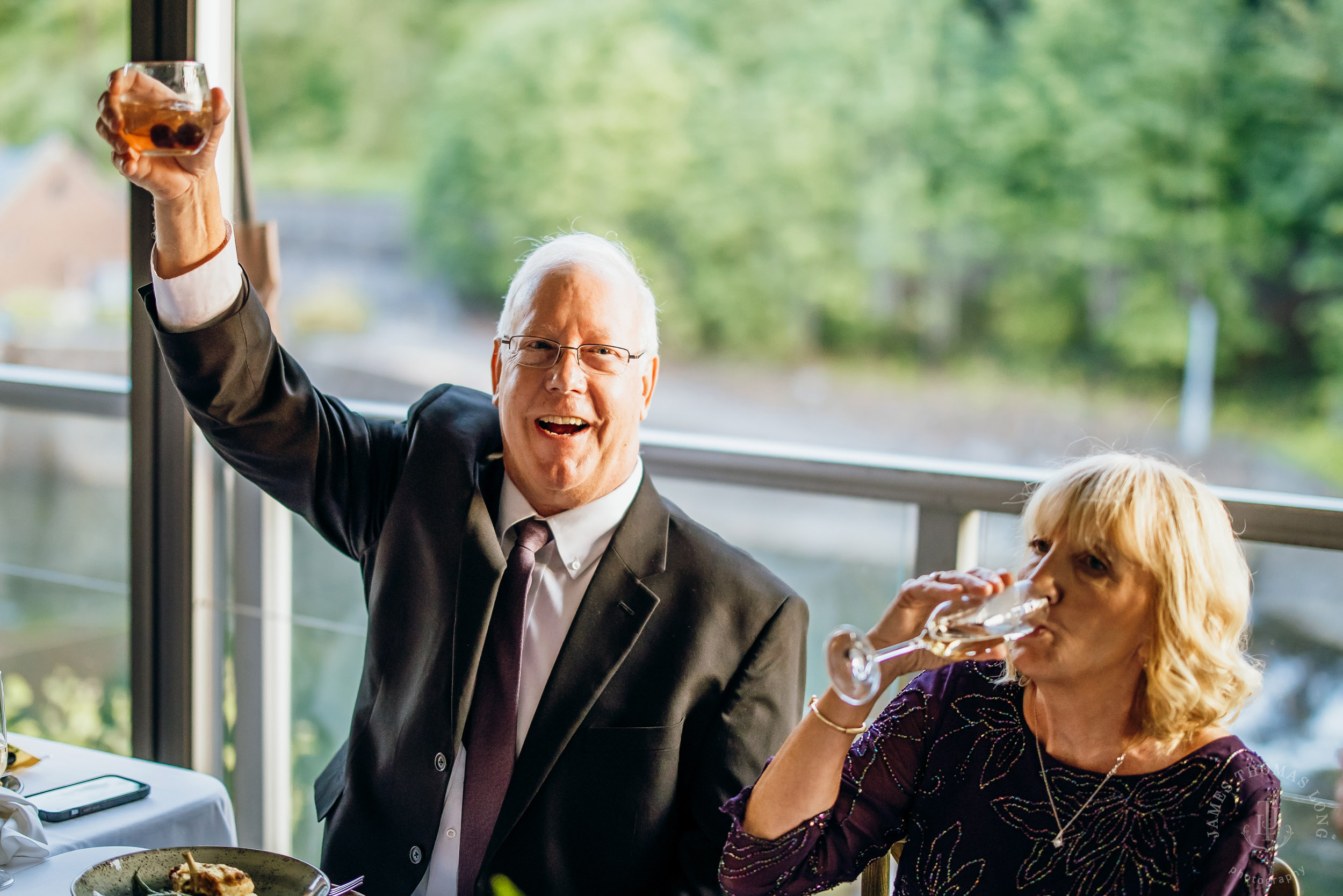 Salish Lodge & Spa Snoqualmie intimate wedding by Snoqualmie wedding photographer James Thomas Long Photography