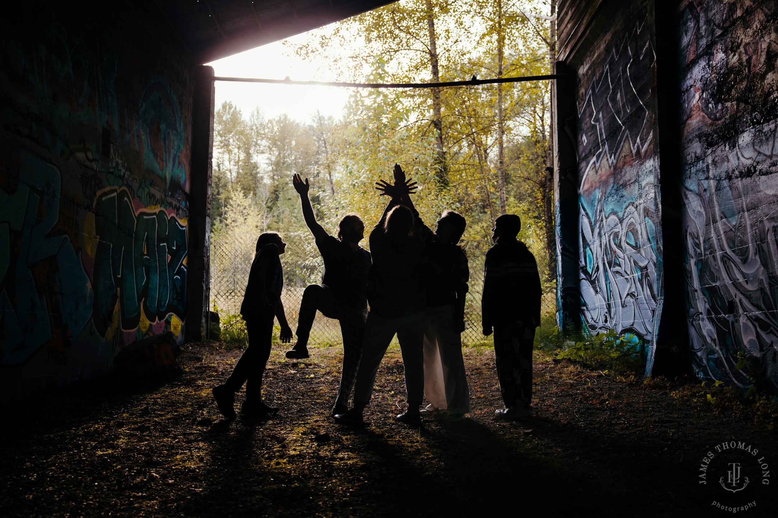 Snoqualmie urban graffiti family photography session by Snoqualmie family photographer James Thomas Long Photography