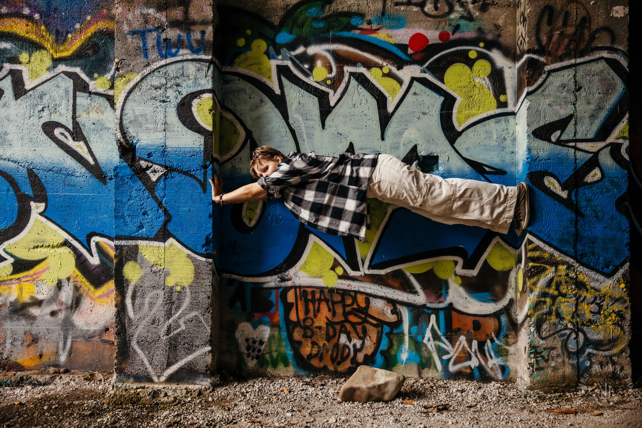 Snoqualmie urban graffiti family photography session by Snoqualmie family photographer James Thomas Long Photography