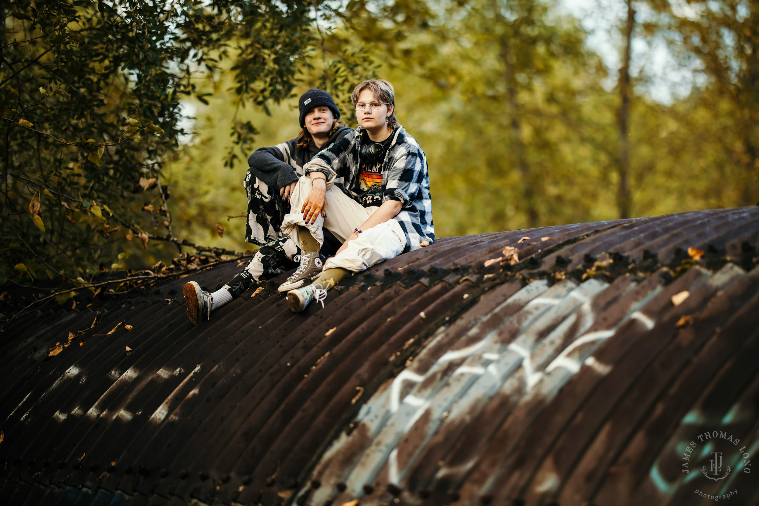 Snoqualmie urban graffiti family photography session by Snoqualmie family photographer James Thomas Long Photography