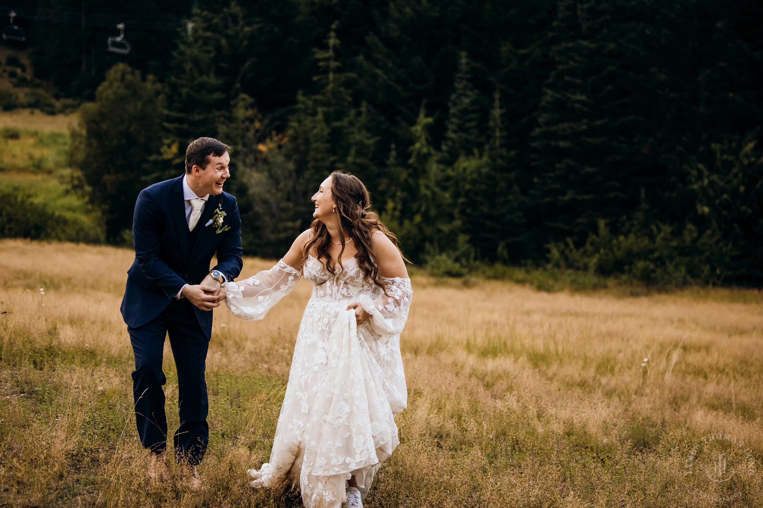 Crystal Mountain, WA wedding by Seattle wedding photographer James Thomas Long Photography