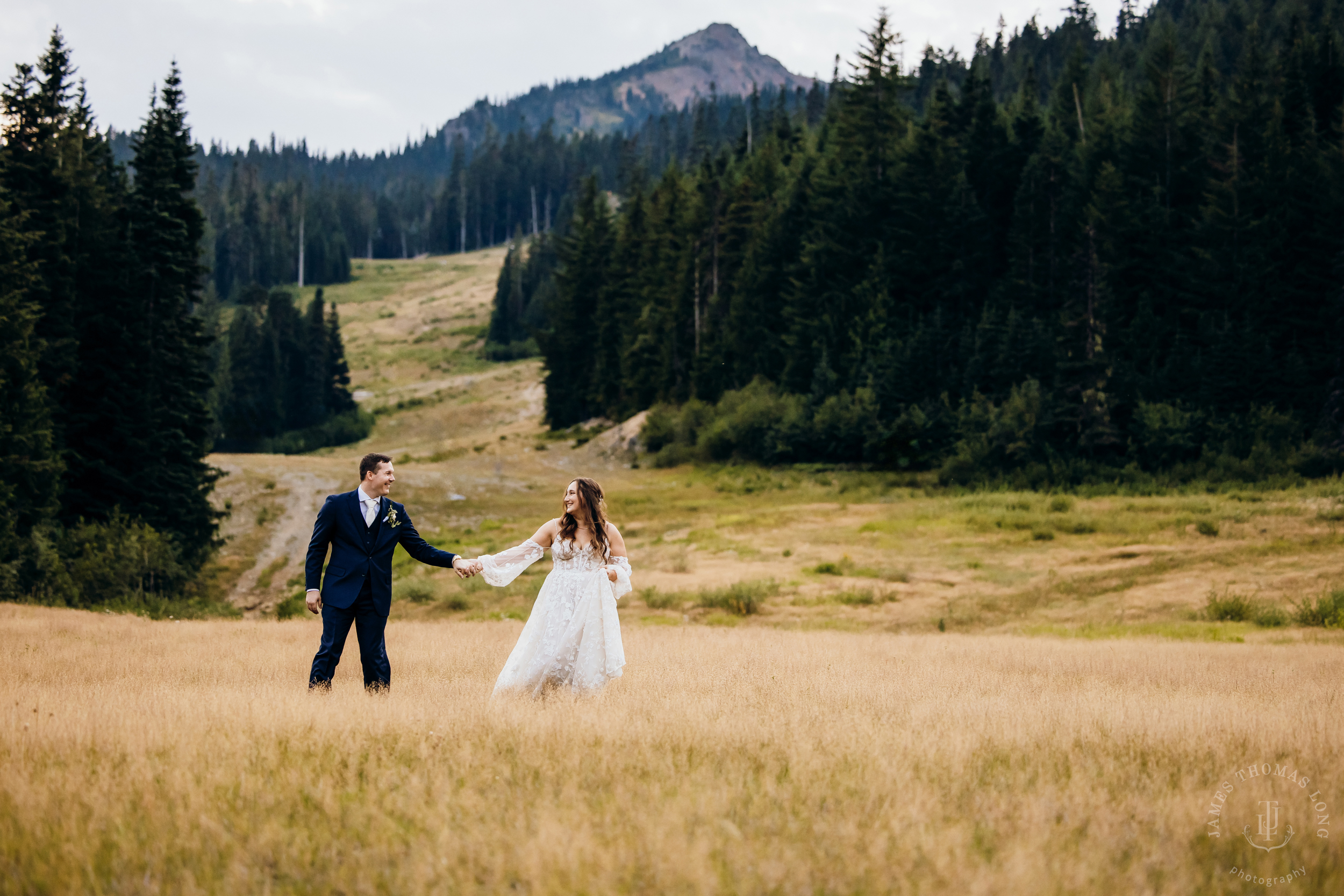 Crystal Mountain, WA wedding by Seattle wedding photographer James Thomas Long Photography