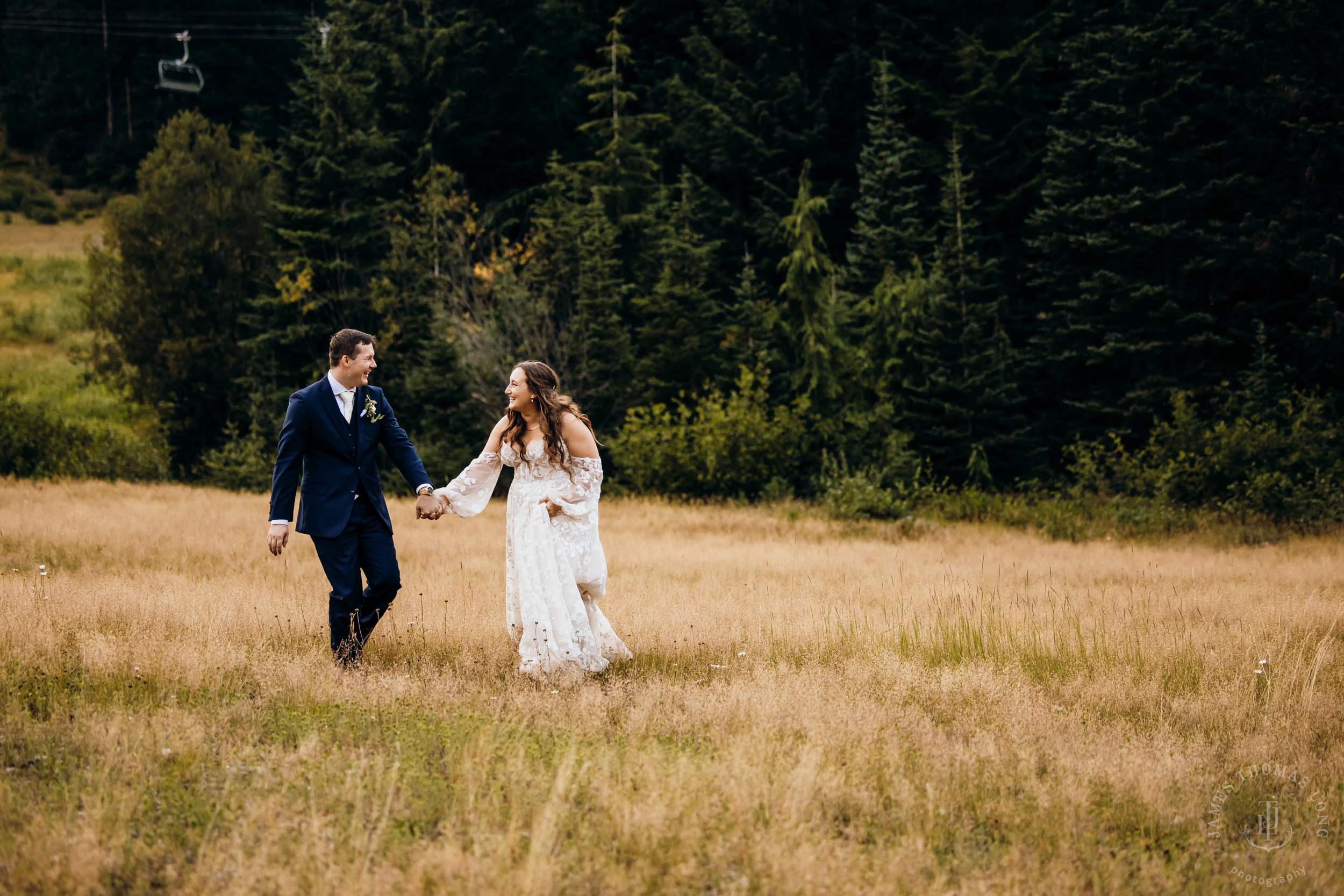 Crystal Mountain, WA wedding by Seattle wedding photographer James Thomas Long Photography