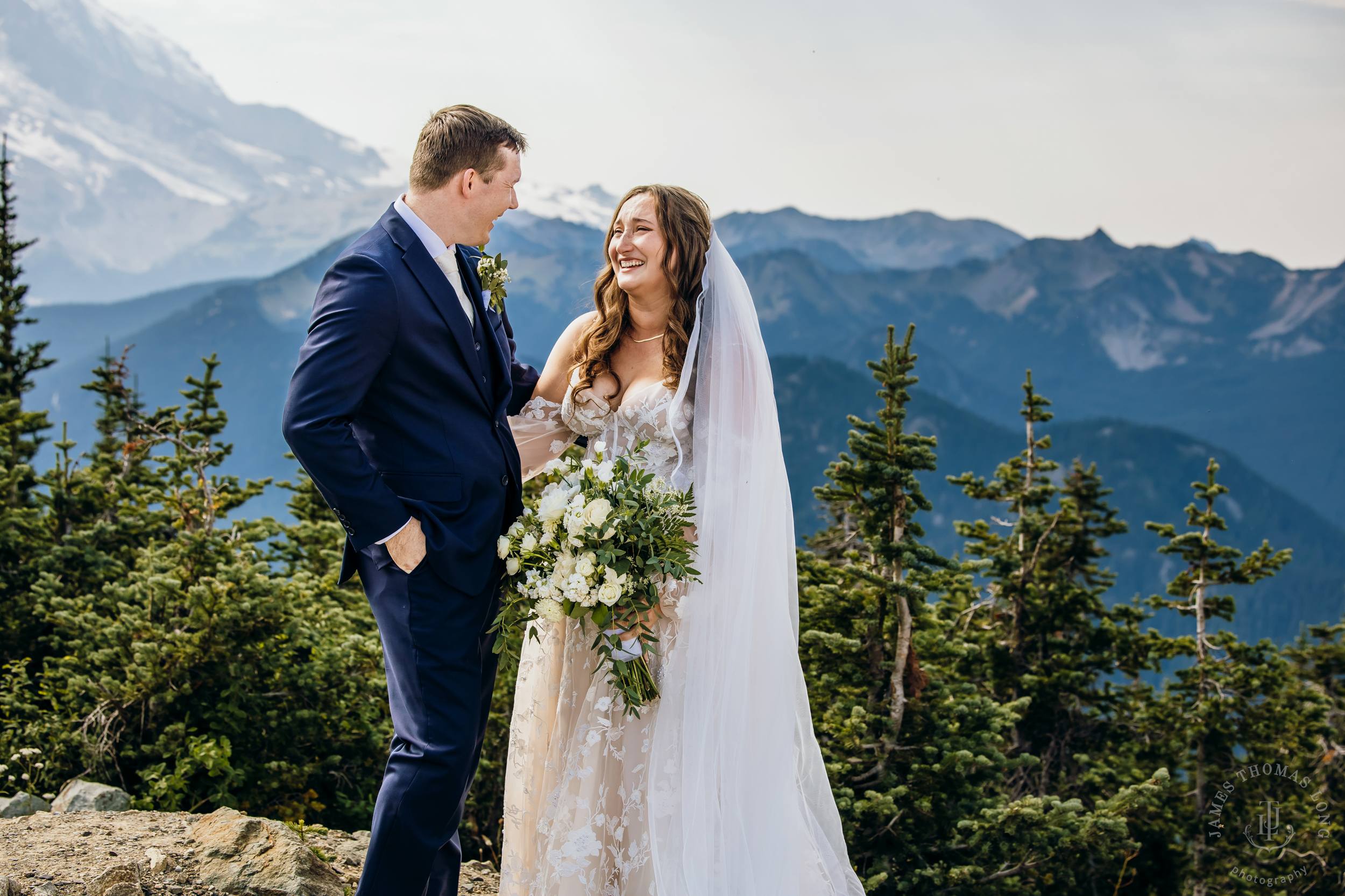 Crystal Mountain, WA wedding by Seattle wedding photographer James Thomas Long Photography