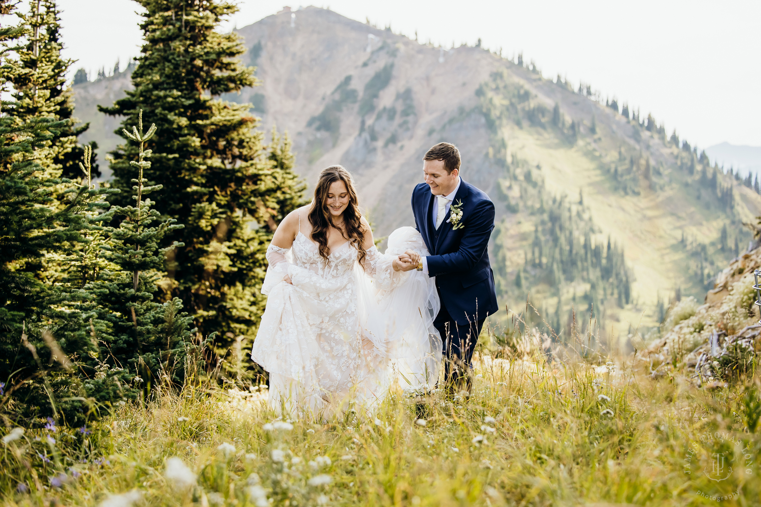 Crystal Mountain, WA wedding by Seattle wedding photographer James Thomas Long Photography