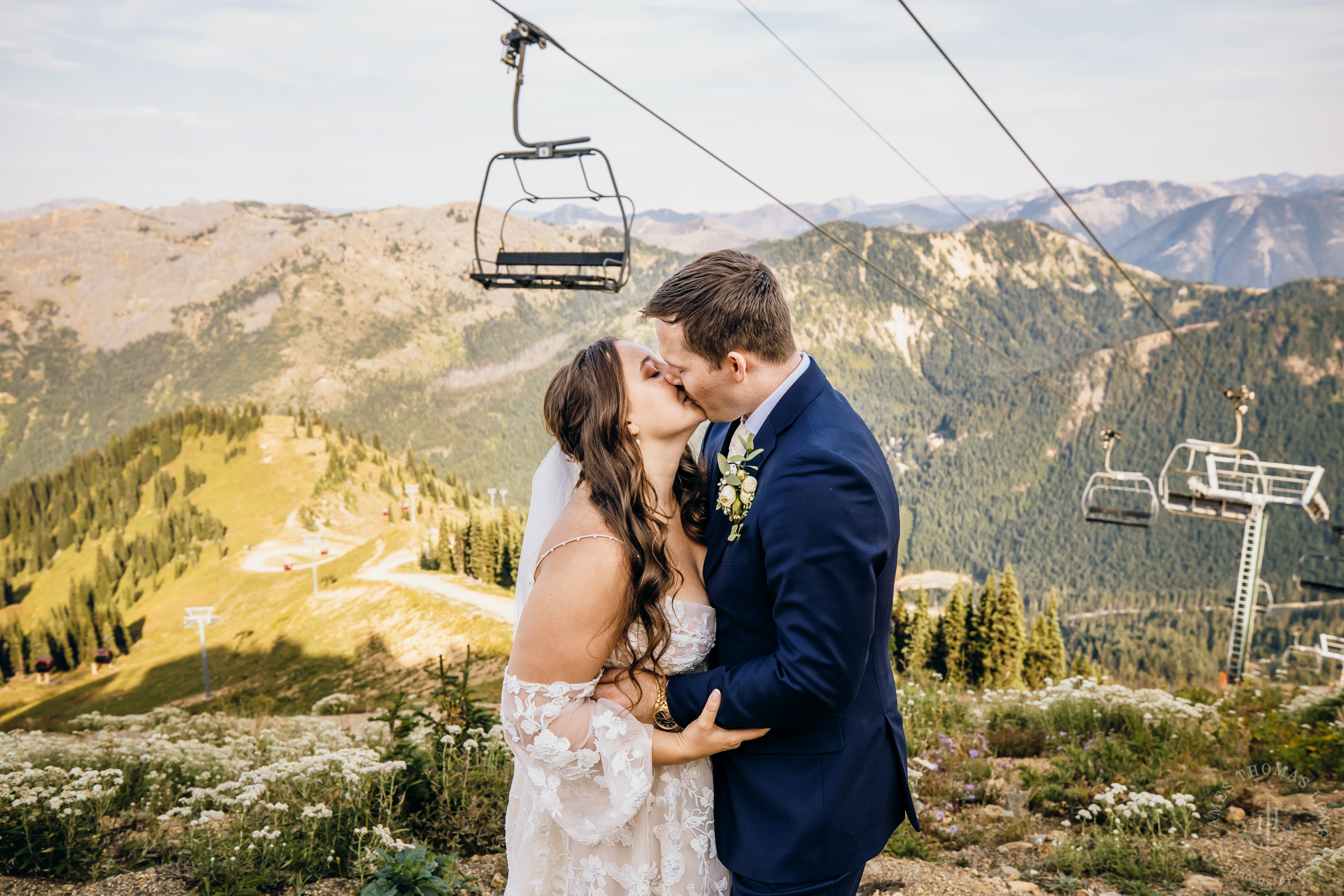 Crystal Mountain, WA wedding by Seattle wedding photographer James Thomas Long Photography