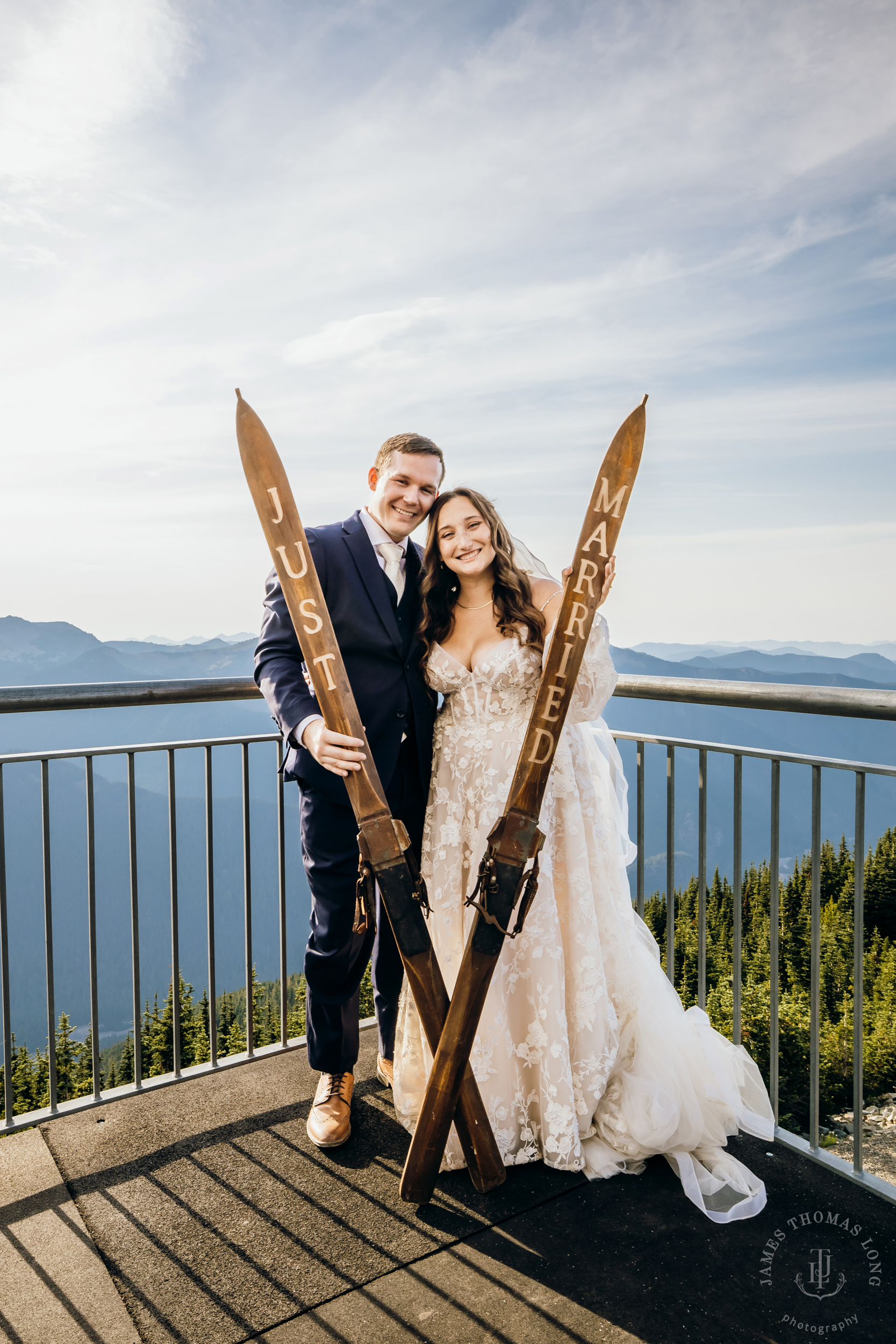 Crystal Mountain, WA wedding by Seattle wedding photographer James Thomas Long Photography