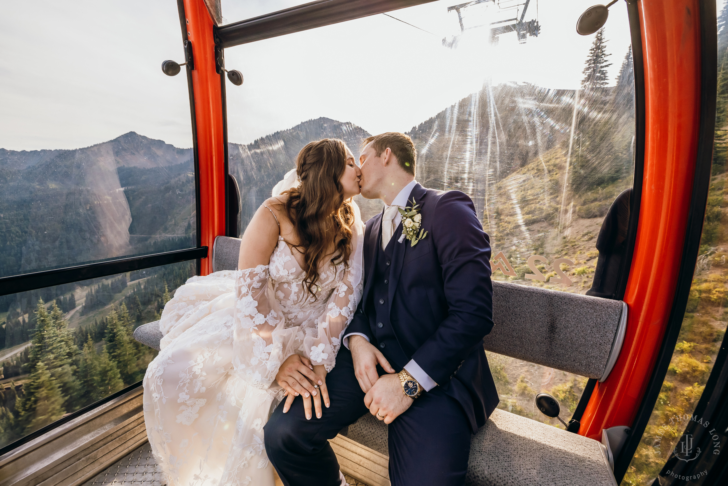 Crystal Mountain, WA wedding by Seattle wedding photographer James Thomas Long Photography