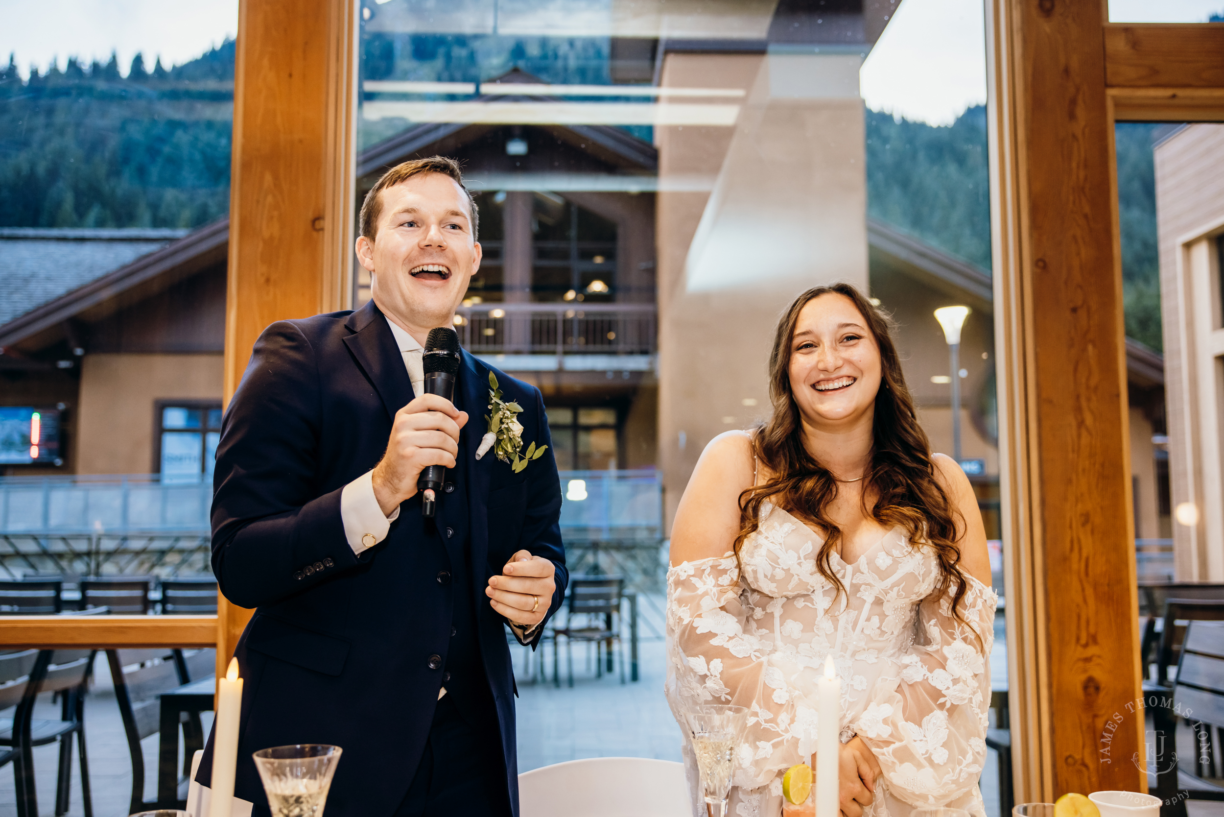 Crystal Mountain, WA wedding by Seattle wedding photographer James Thomas Long Photography