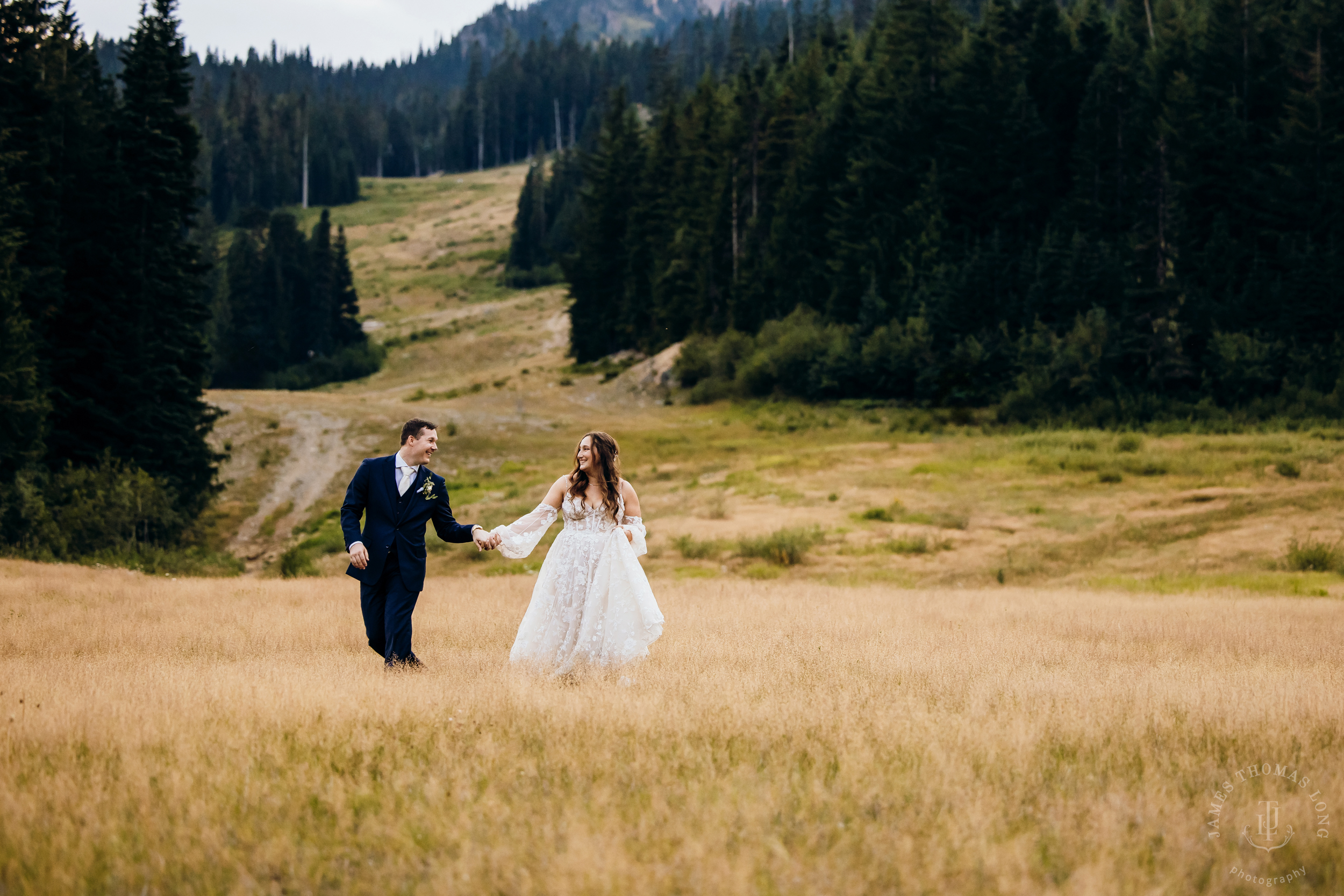 Crystal Mountain, WA wedding by Seattle wedding photographer James Thomas Long Photography