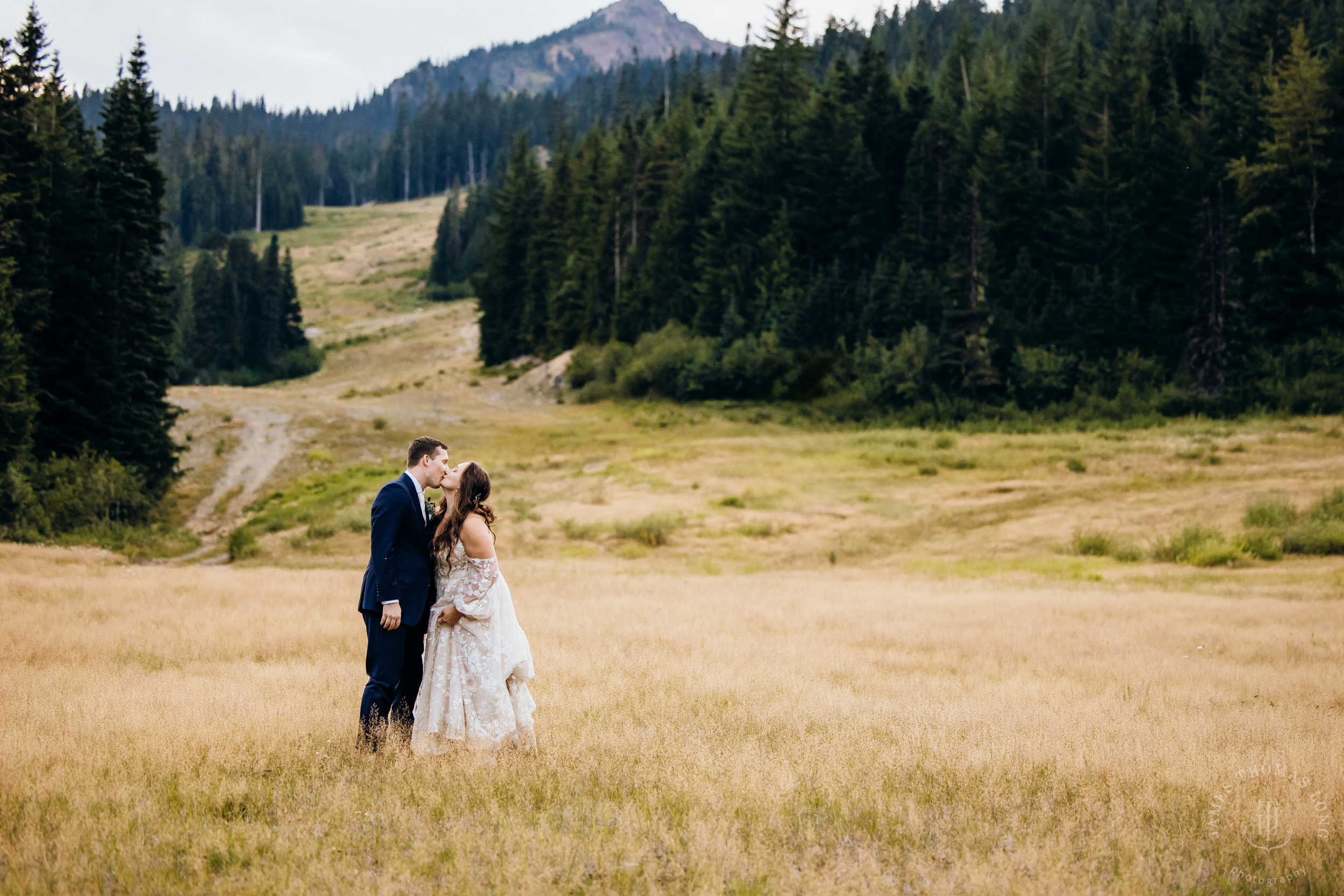 Crystal Mountain, WA wedding by Seattle wedding photographer James Thomas Long Photography