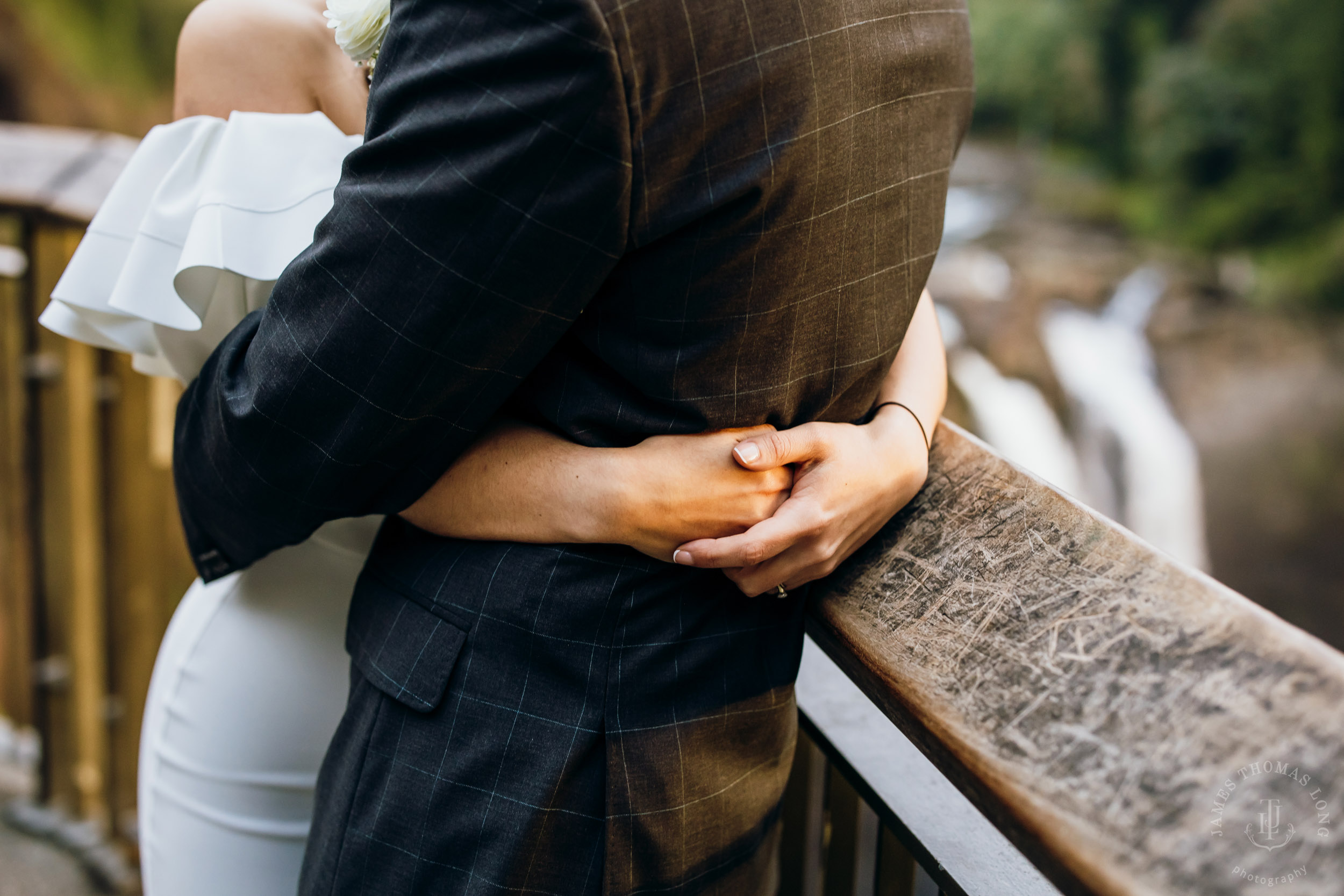 Salish Lodge Snoqualmie Falls wedding by Seattle wedding photographer James Thomas Long Photography