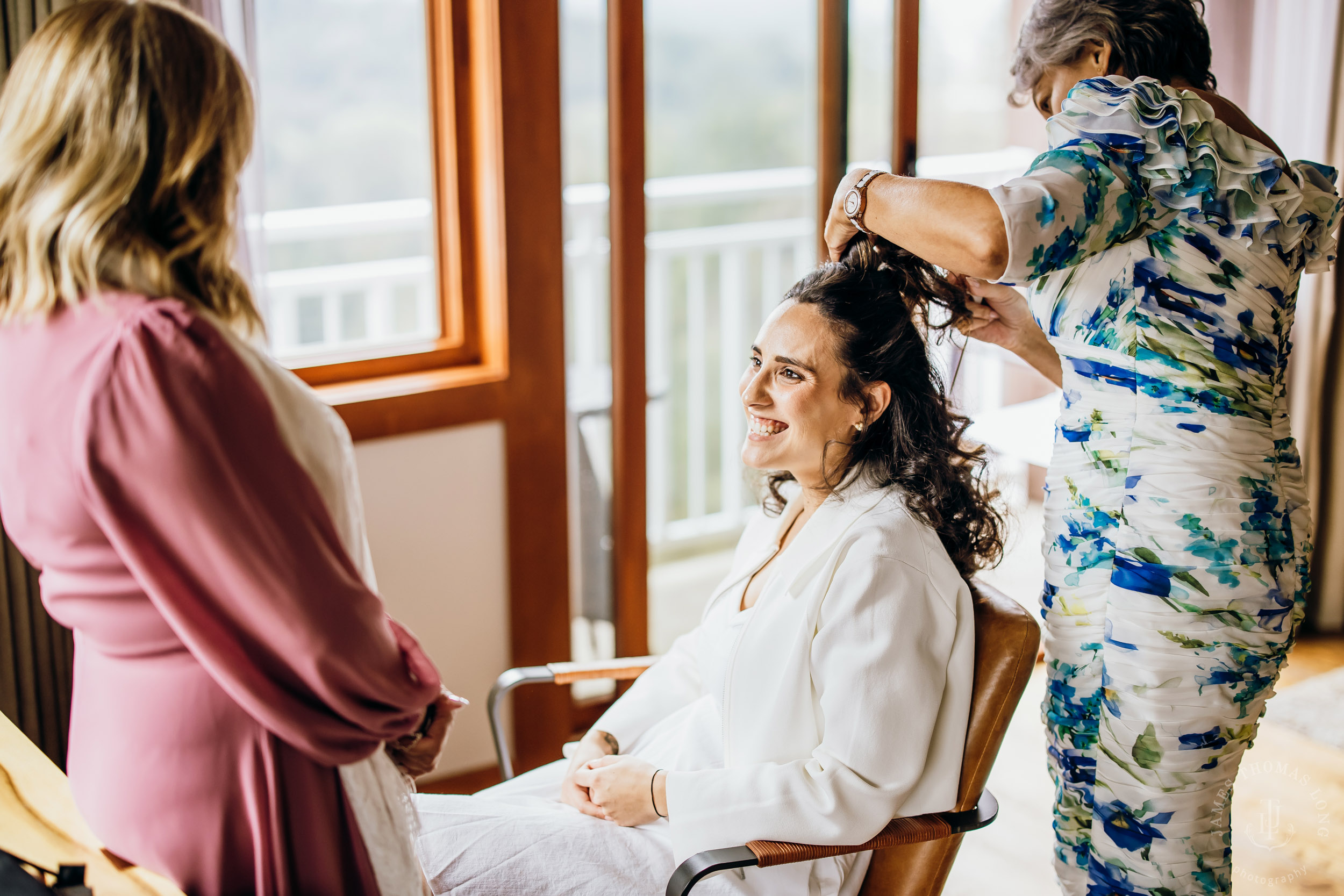 Salish Lodge Snoqualmie Falls wedding by Seattle wedding photographer James Thomas Long Photography