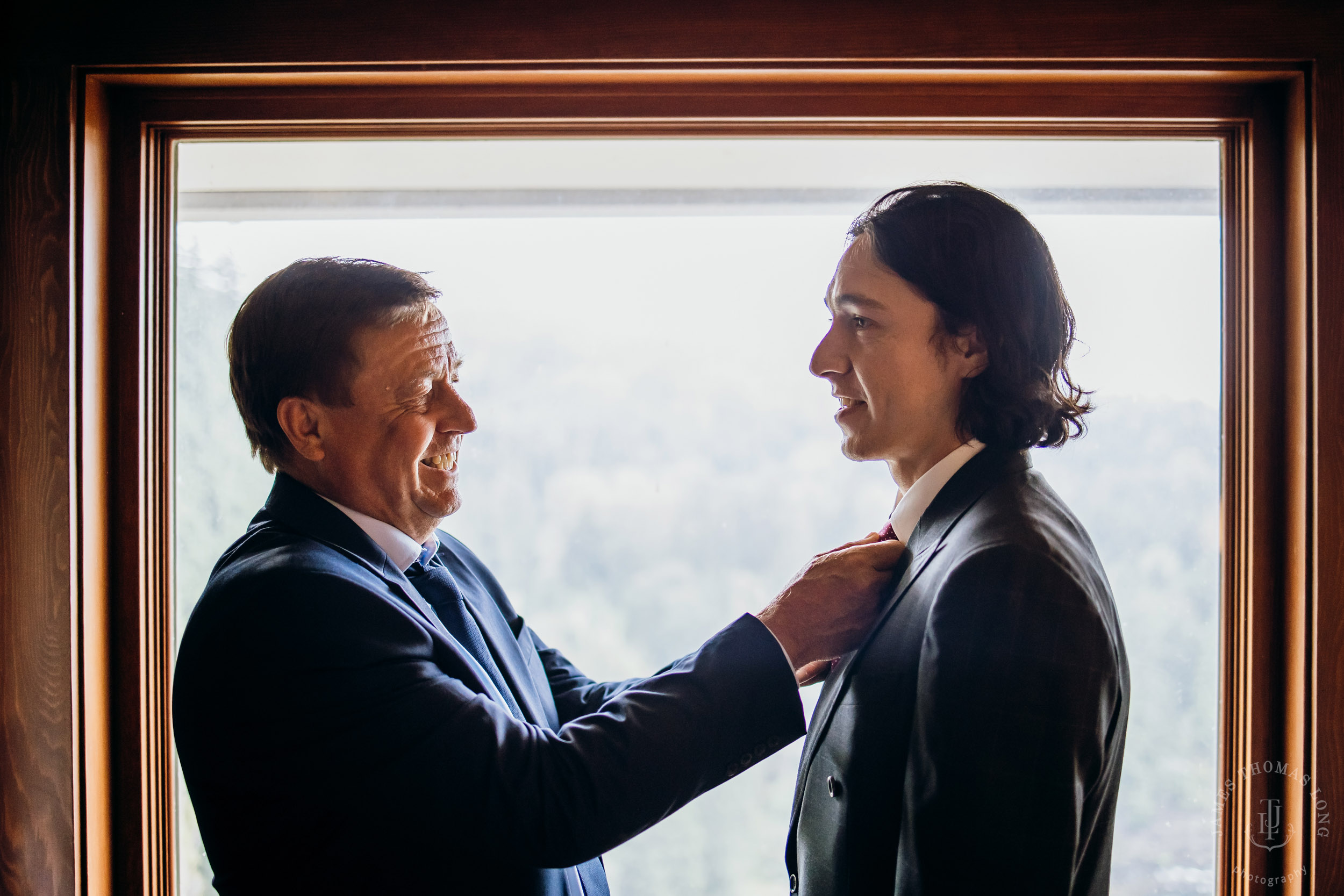 Salish Lodge Snoqualmie Falls wedding by Seattle wedding photographer James Thomas Long Photography