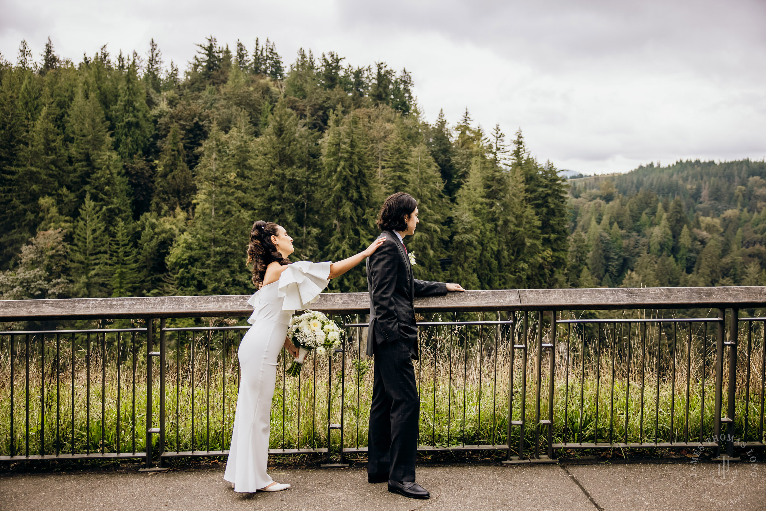 Salish Lodge Snoqualmie Falls wedding by Seattle wedding photographer James Thomas Long Photography