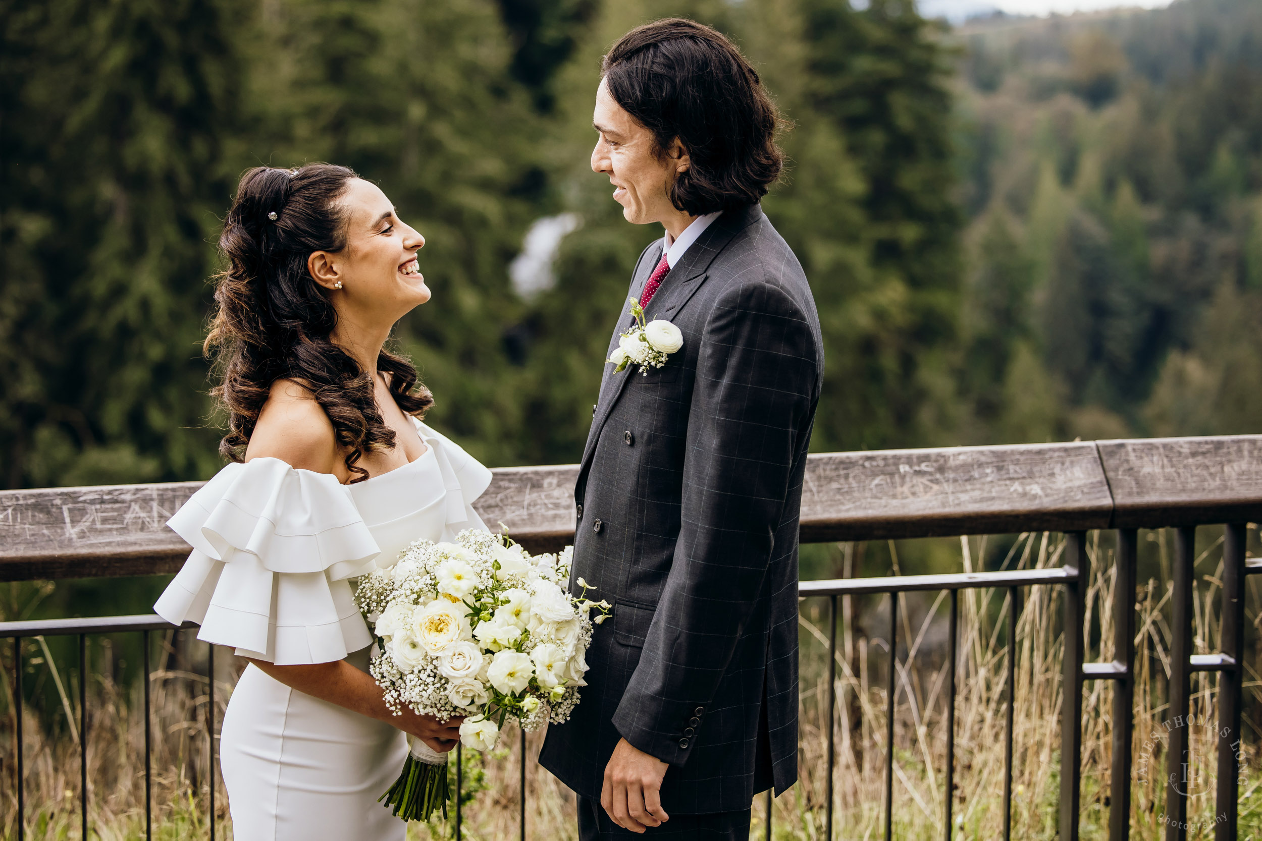 Salish Lodge Snoqualmie Falls wedding by Seattle wedding photographer James Thomas Long Photography