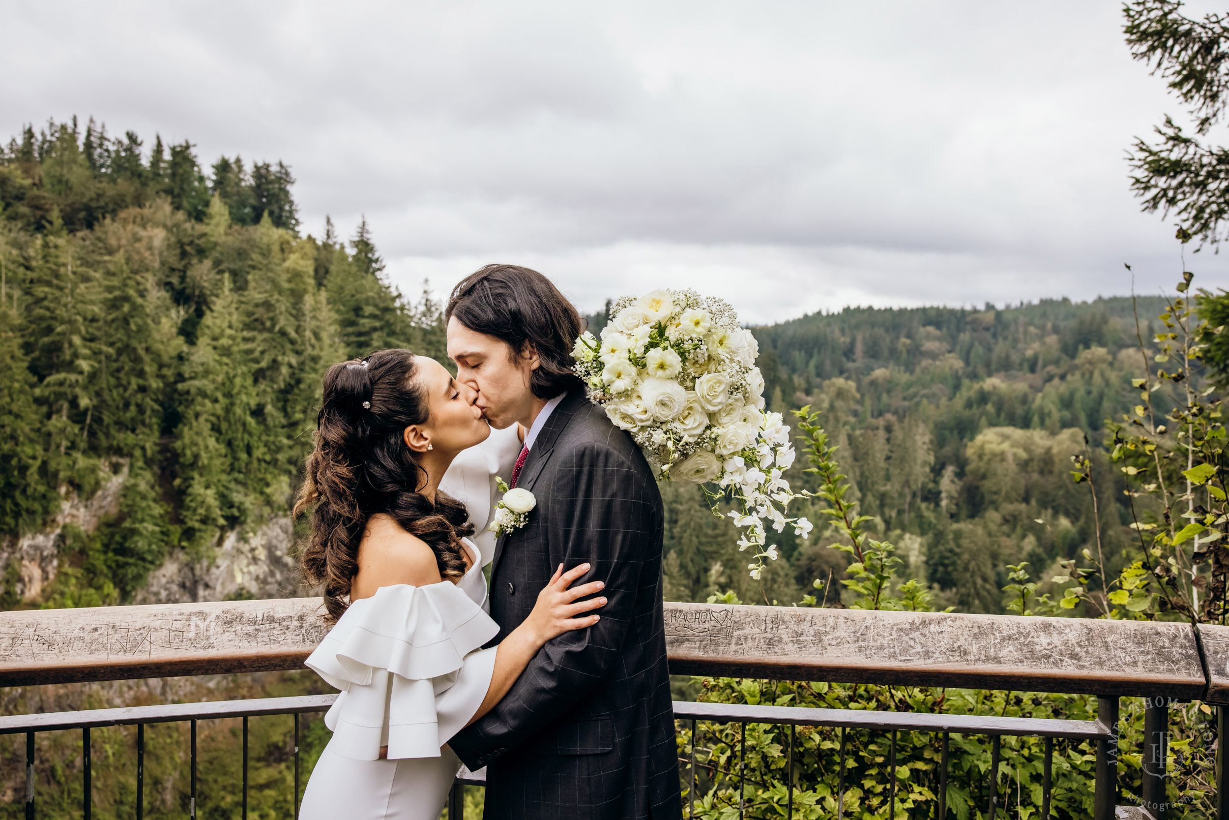 Salish Lodge Snoqualmie Falls wedding by Seattle wedding photographer James Thomas Long Photography