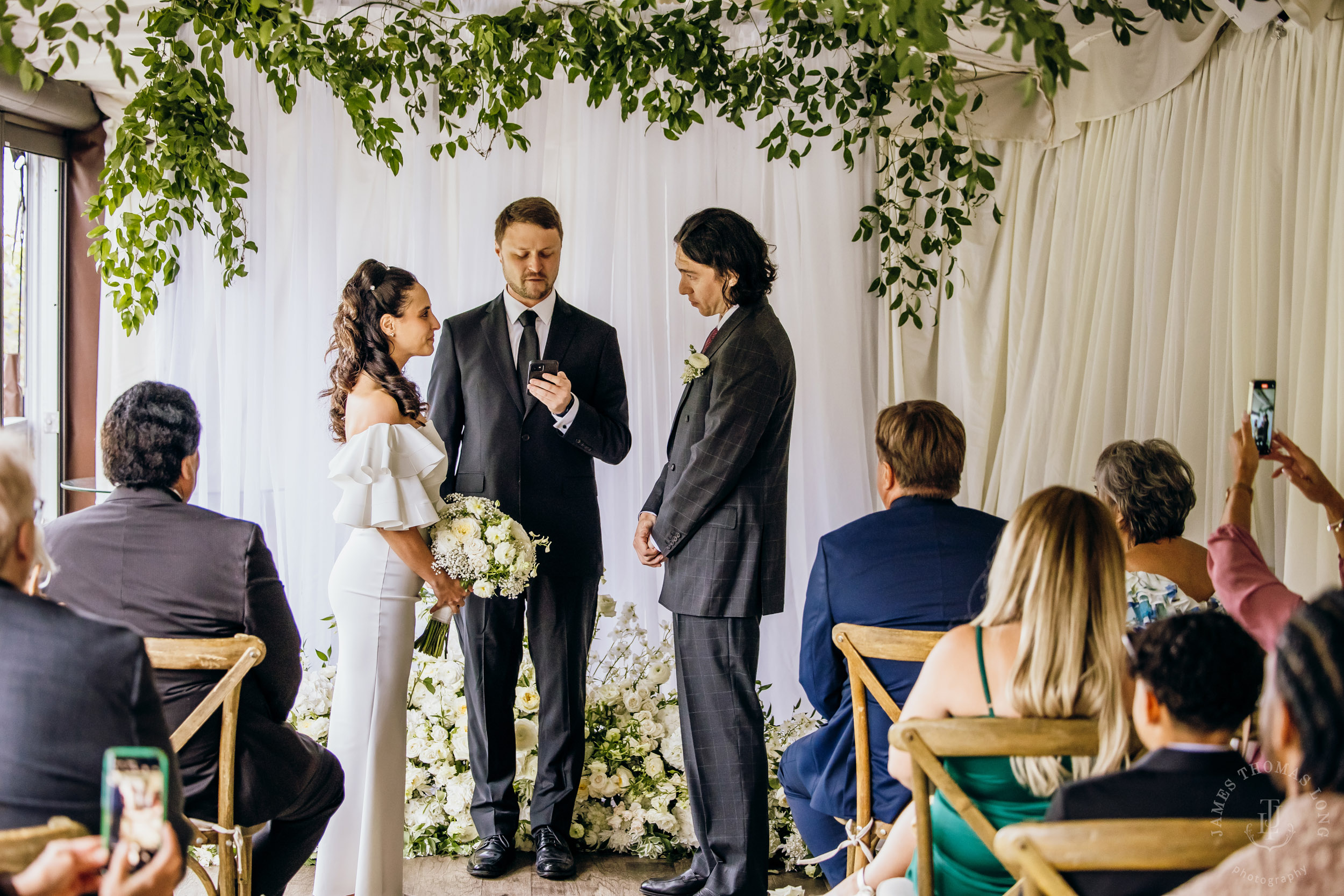 Salish Lodge Snoqualmie Falls wedding by Seattle wedding photographer James Thomas Long Photography