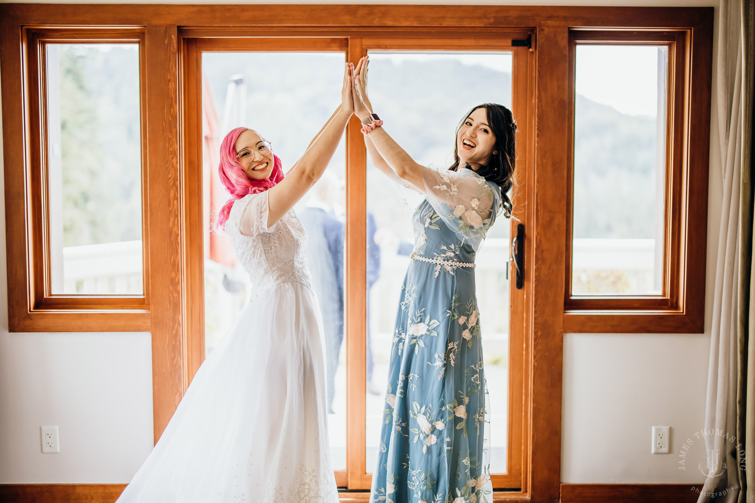 Salish Lodge Snoqualmie Falls wedding by Snoqualmie wedding photographer James Thomas Long Photography