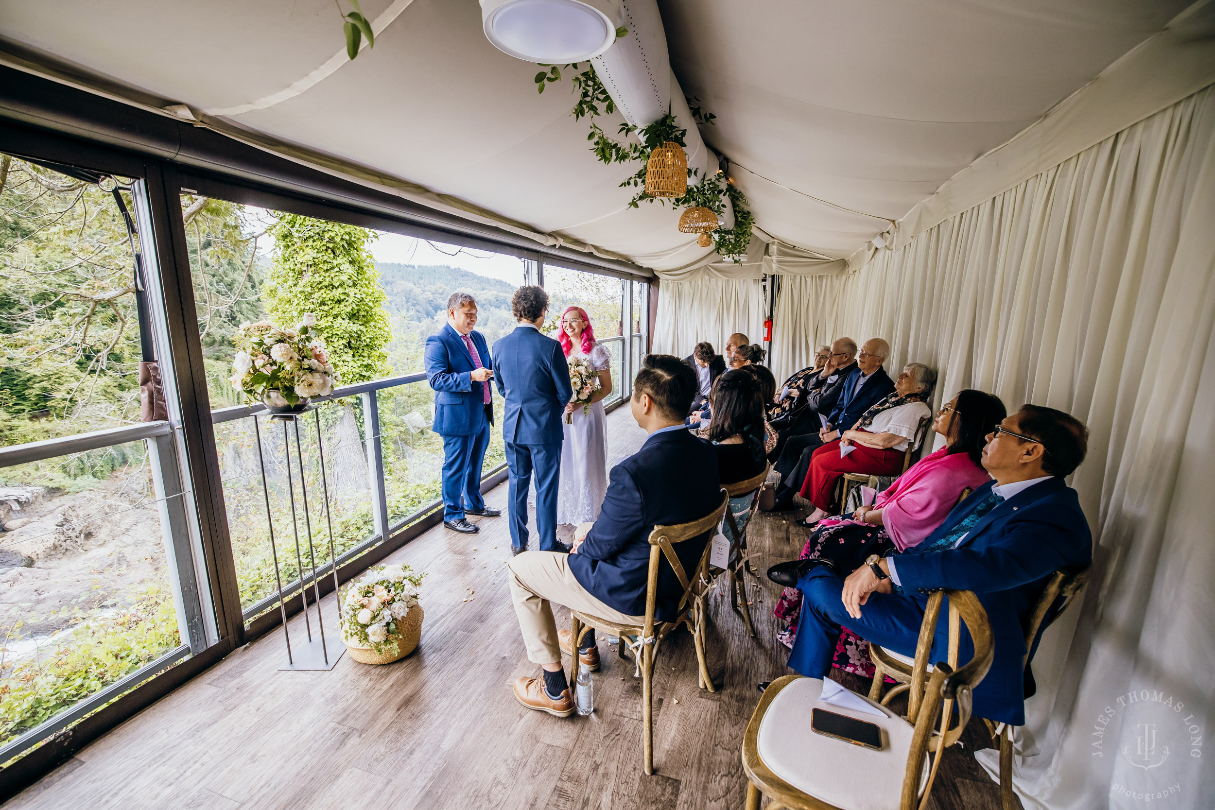 Salish Lodge Snoqualmie Falls wedding by Snoqualmie wedding photographer James Thomas Long Photography